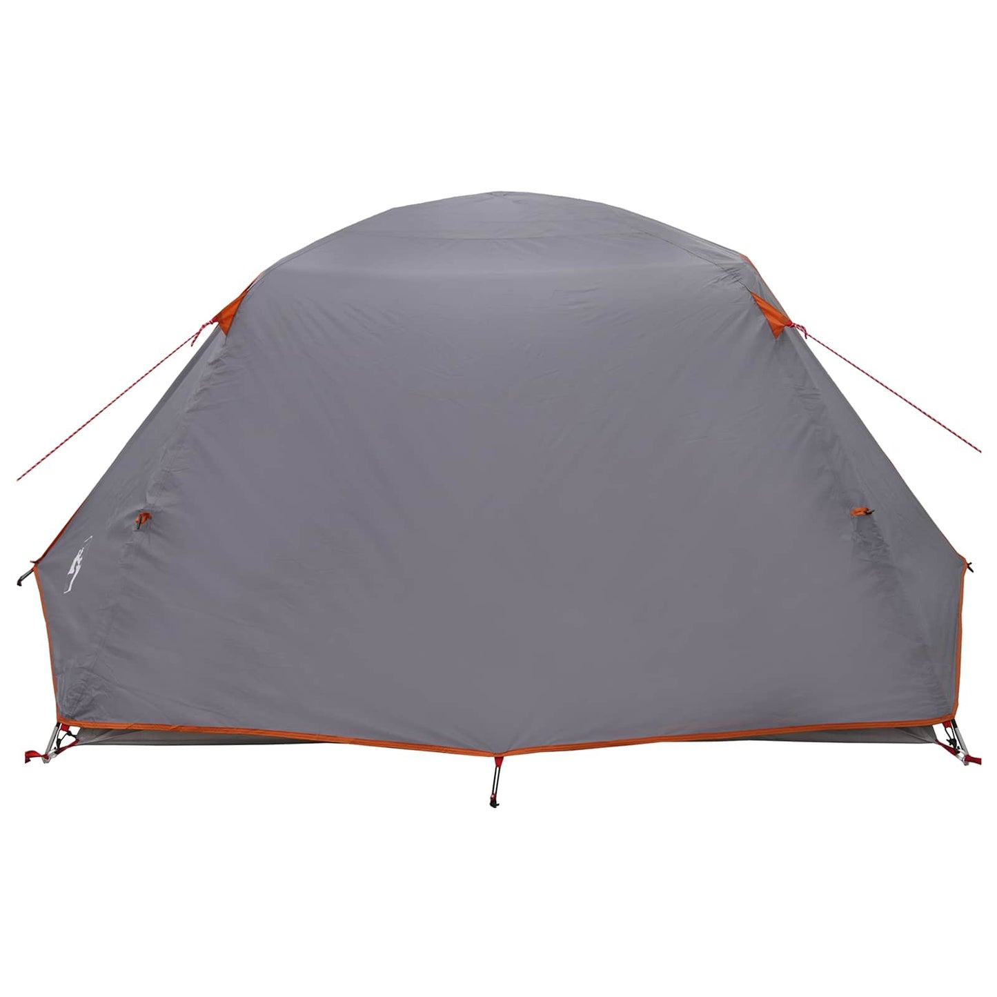 Trekkingzelt 4 Personen Grau und Orange