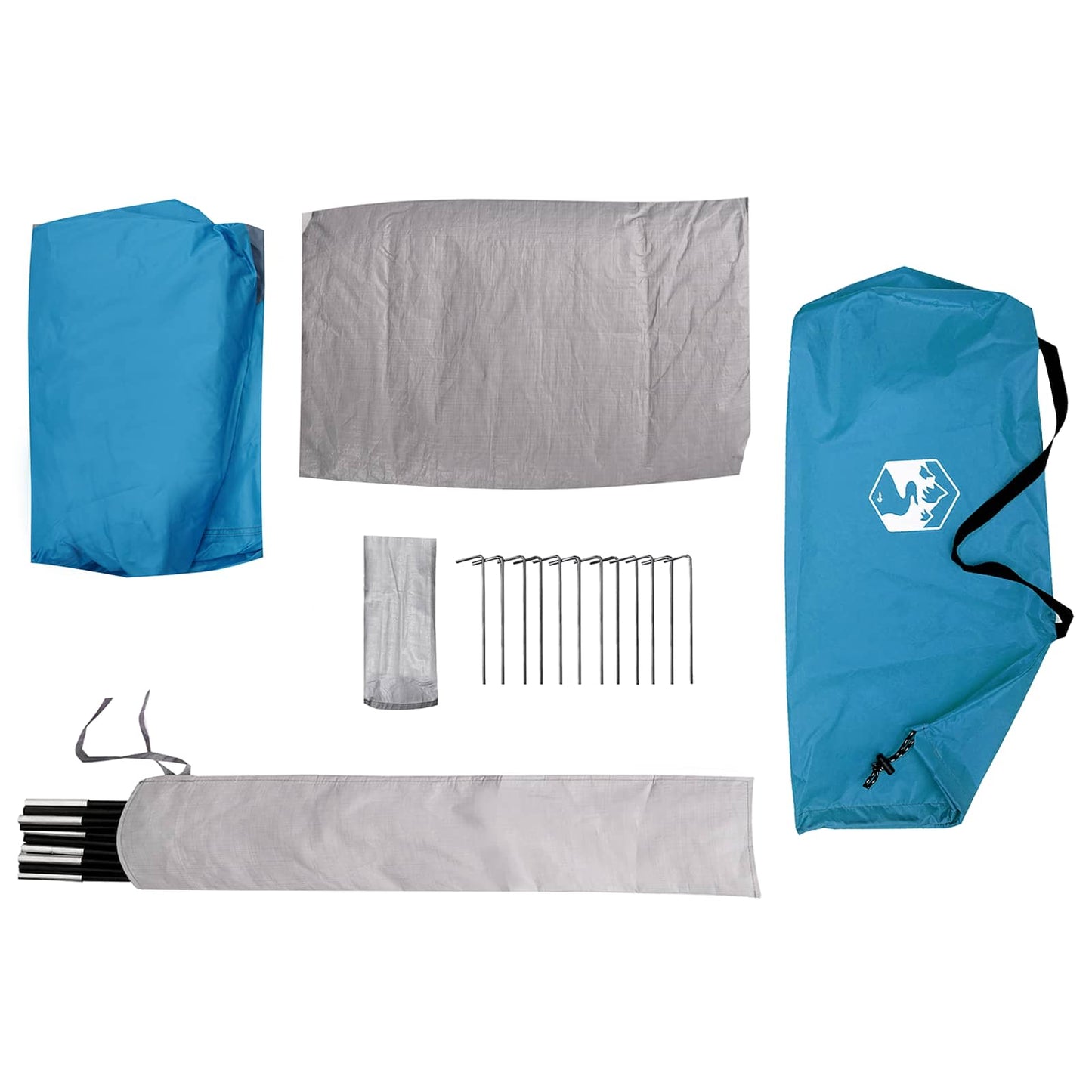 Trekkingzelt 222 x 85 x 125 cm Blau