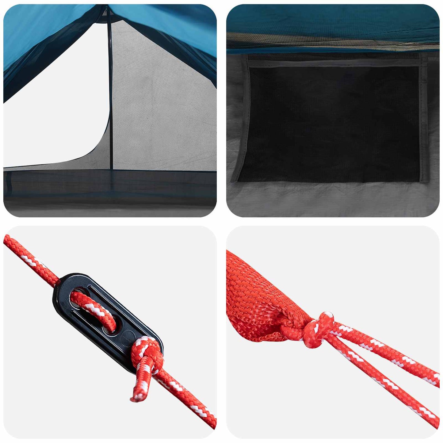 Trekkingzelt 222 x 85 x 125 cm Blau