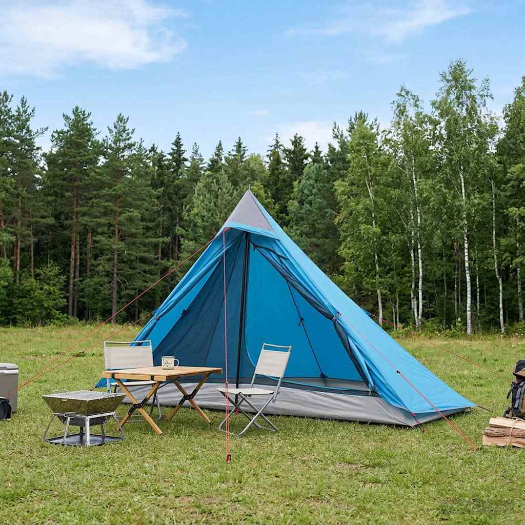 Trekkingzelt 222 x 85 x 125 cm Blau