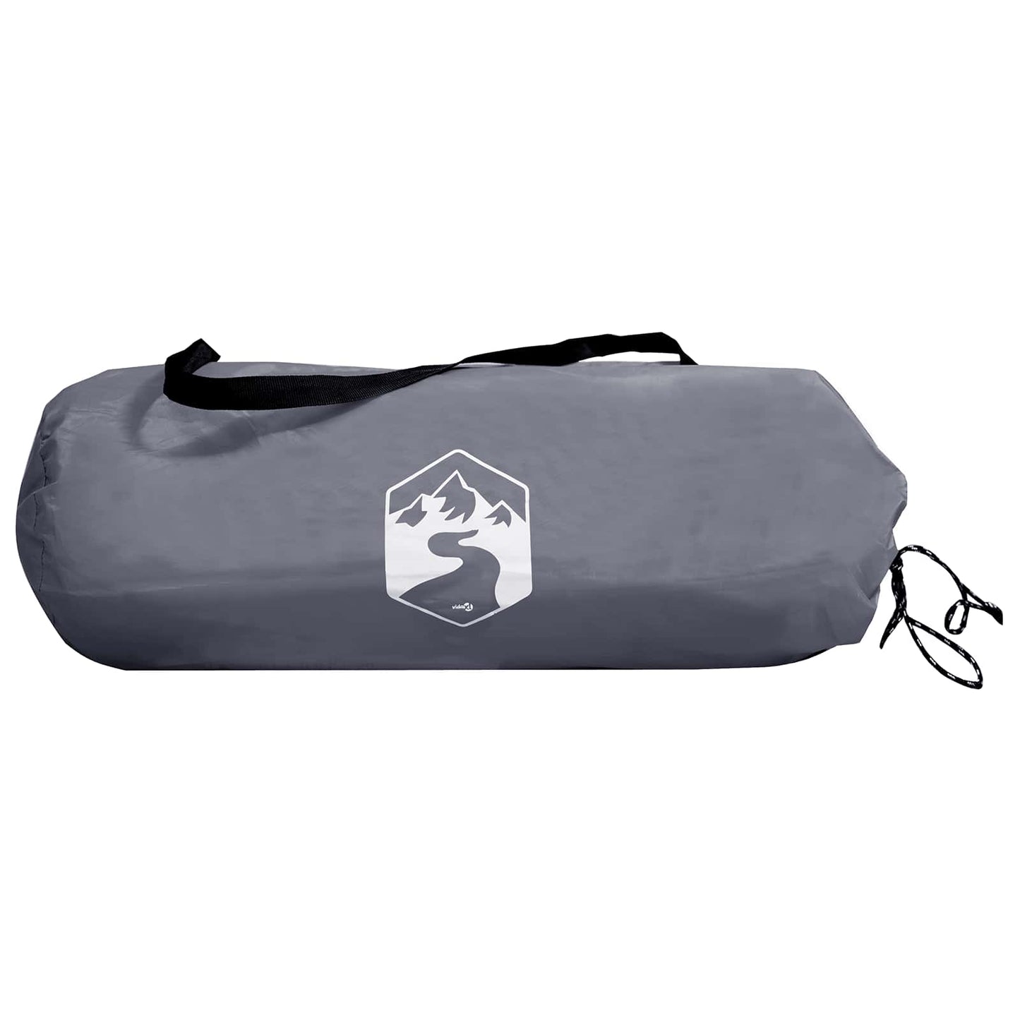 Trekkingzelt 222 x 85 x 125 cm Grau und Orange