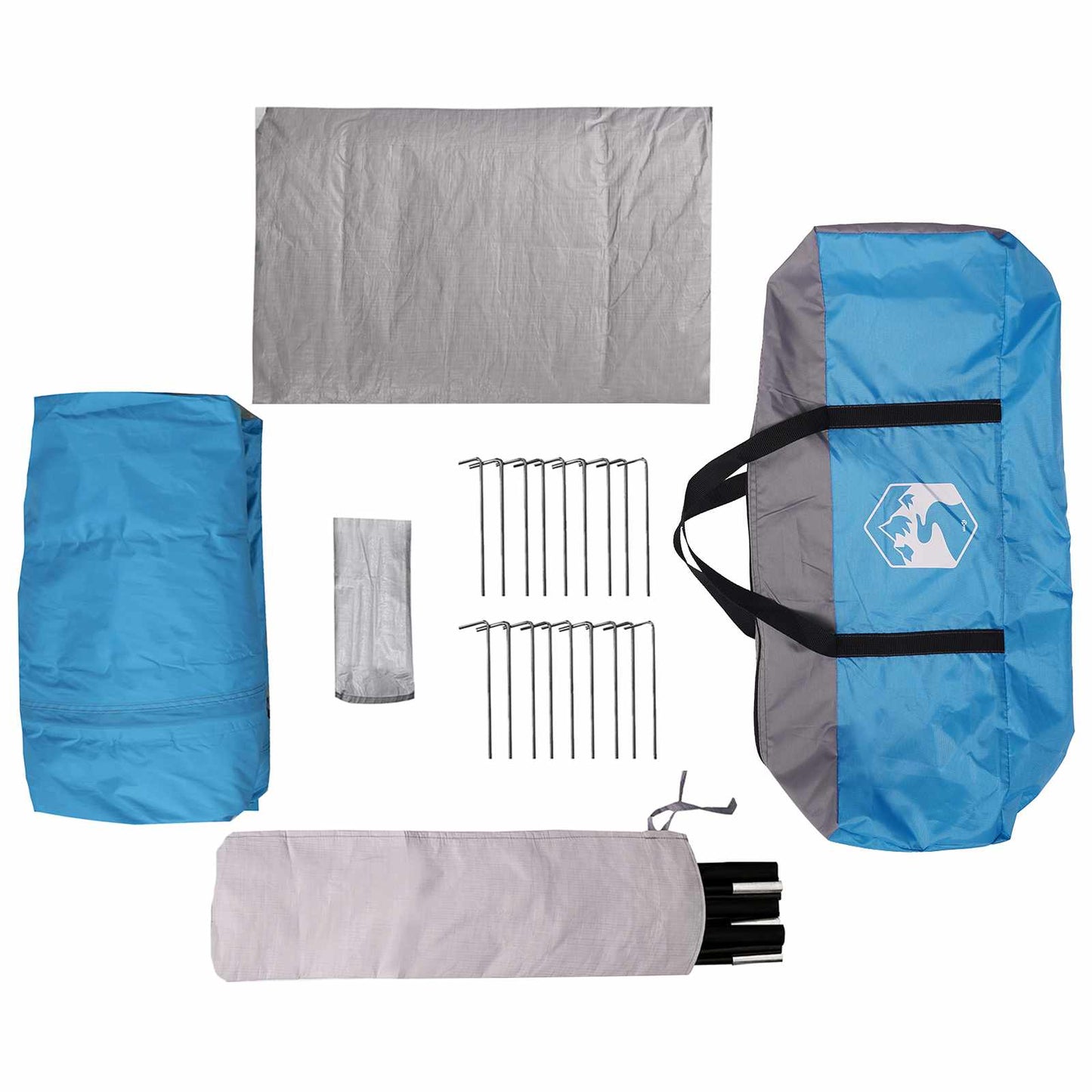 Tunnelzelt Blau 475 x 220 x 192 cm
