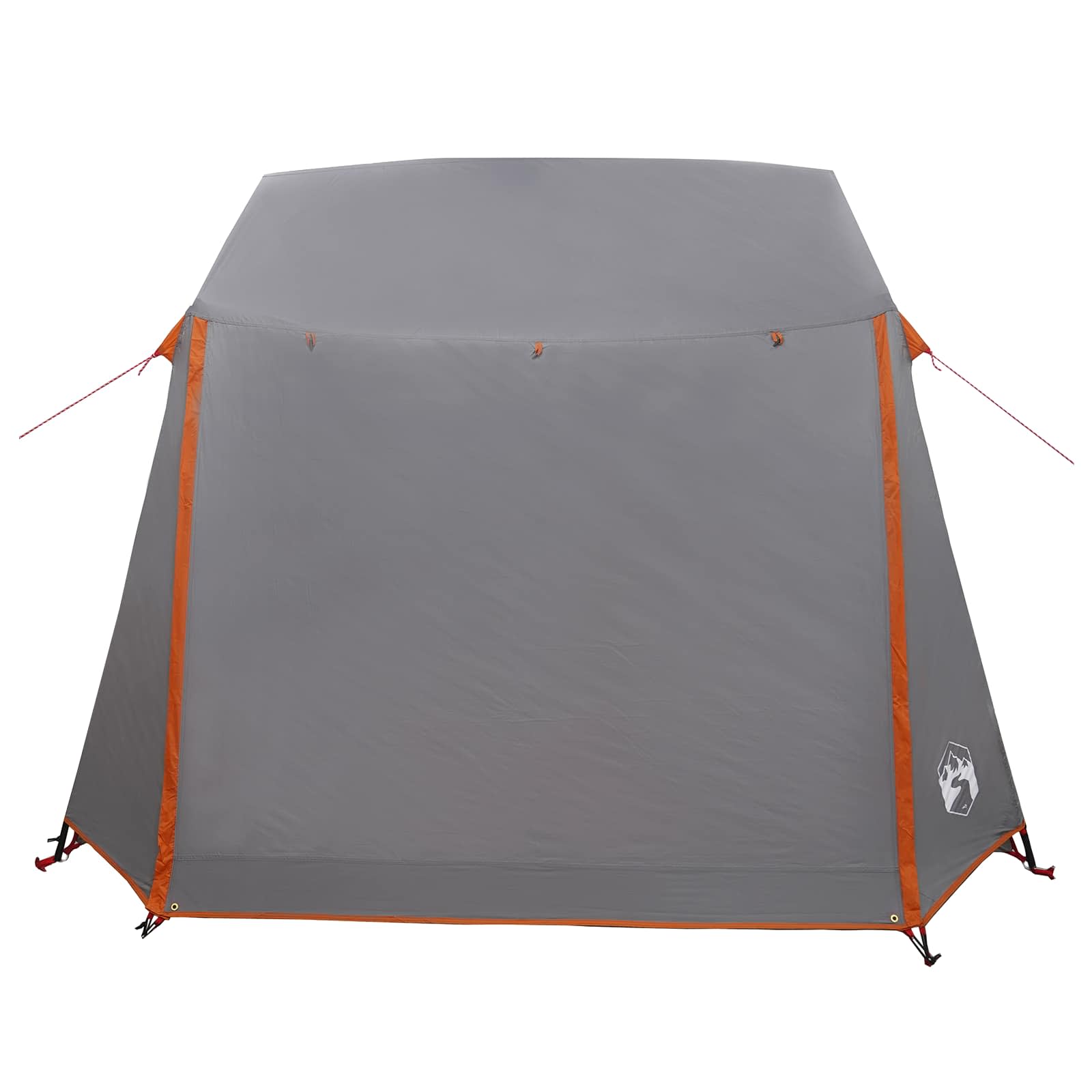 Tunnelzelt 275 x 240 x 200 cm Grau und Orange