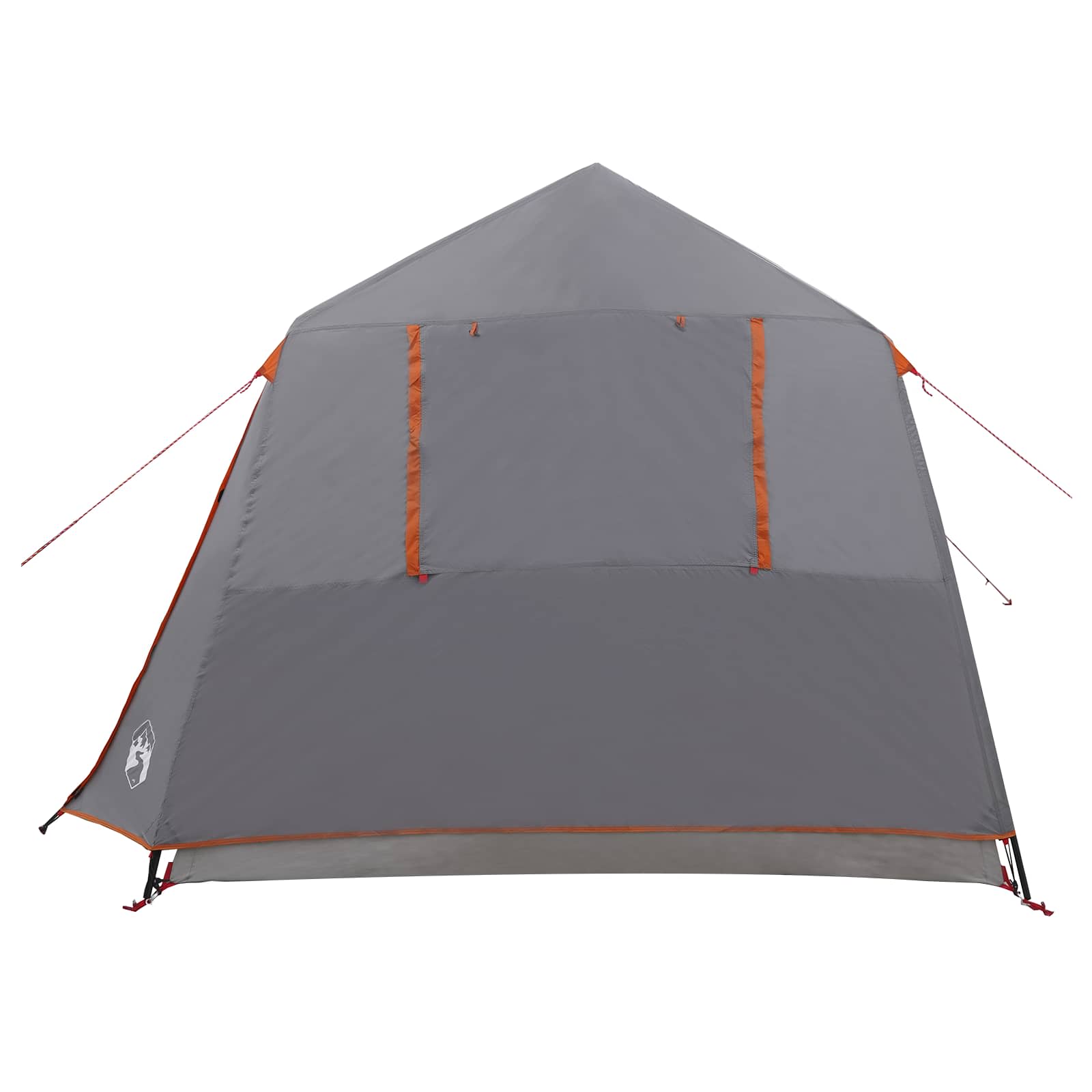 Tunnelzelt 275 x 240 x 200 cm Grau und Orange