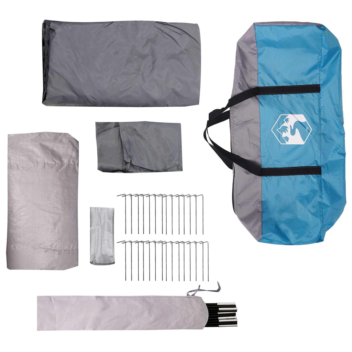 Tunnelzelt 560 x 395 x 212 cm Blau