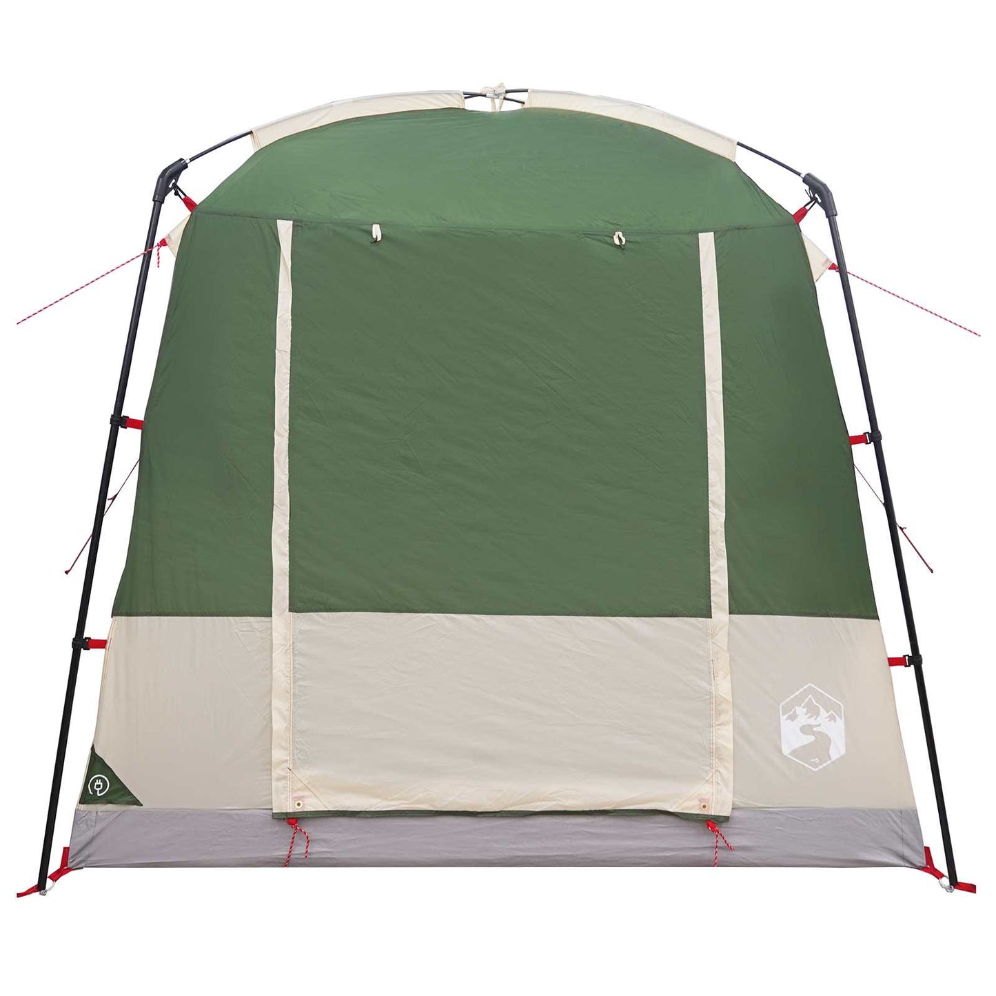 Partyzelt 4 Personen Grün 185T Polyester mit PU-Beschichtung