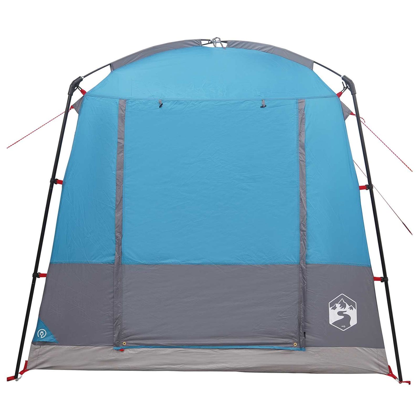 Partyzelt 4 Personen Blau 185T Polyester mit PU-Beschichtung