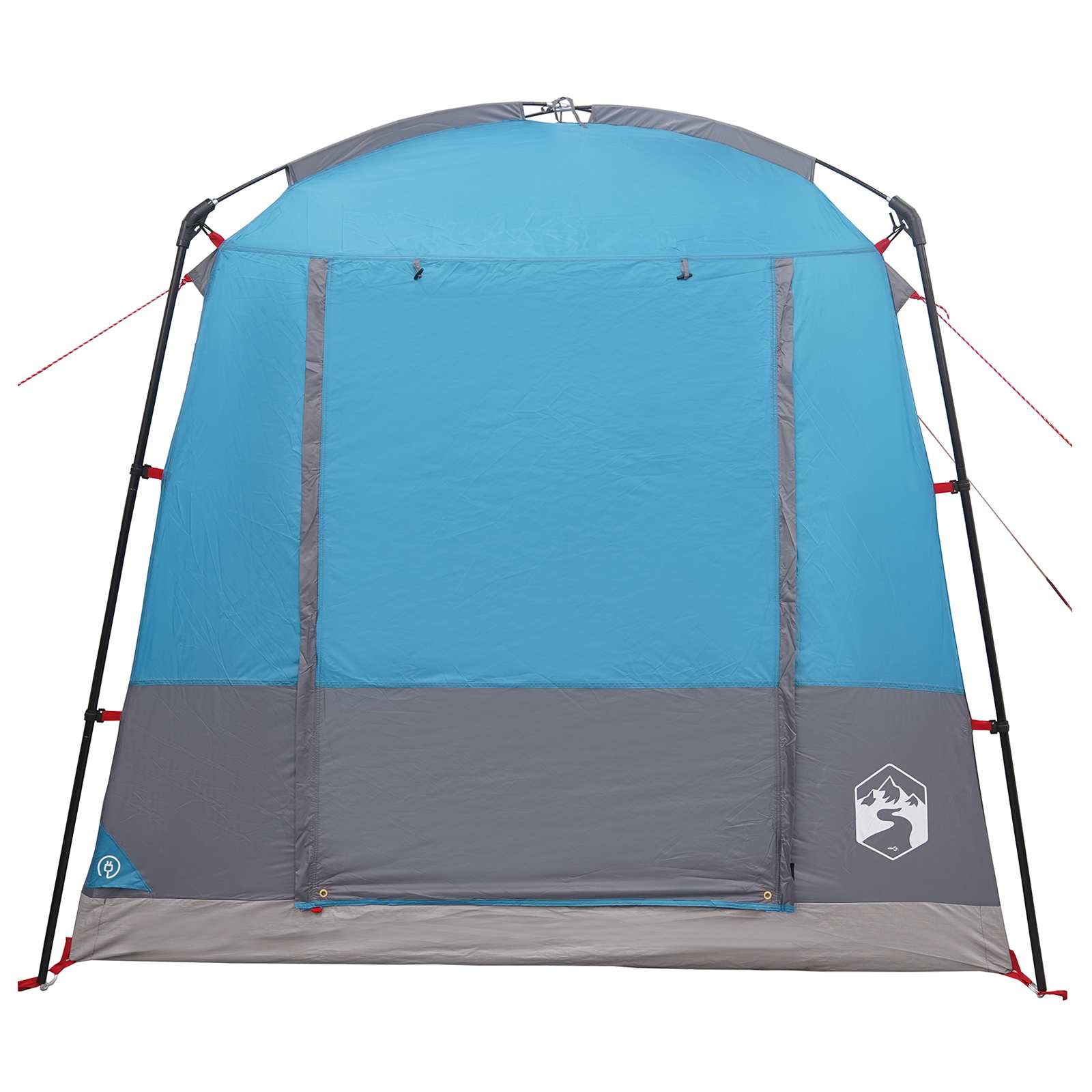 Partyzelt 4 Personen Blau 185T Polyester mit PU-Beschichtung