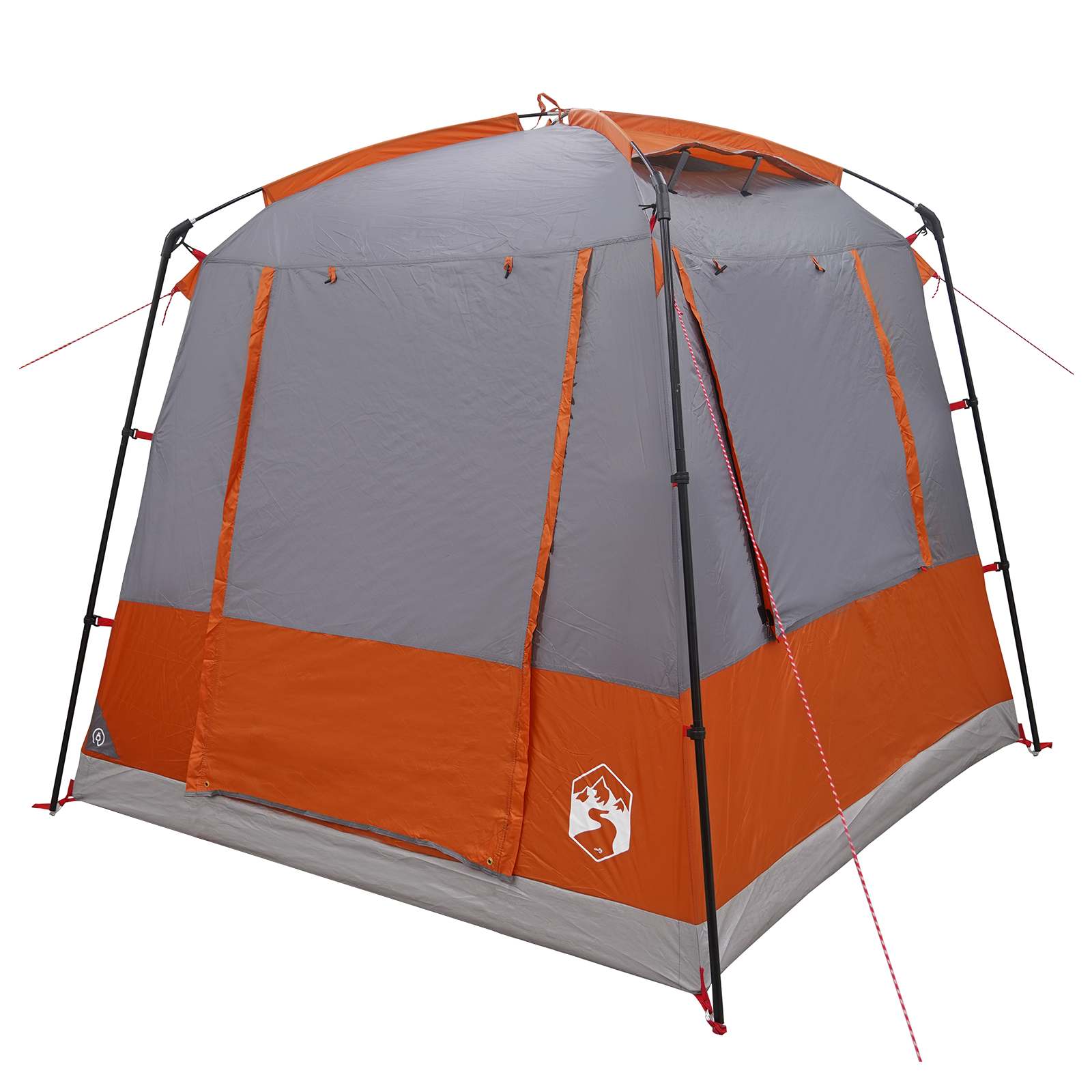 Partyzelt 4 Personen Grau und Orange