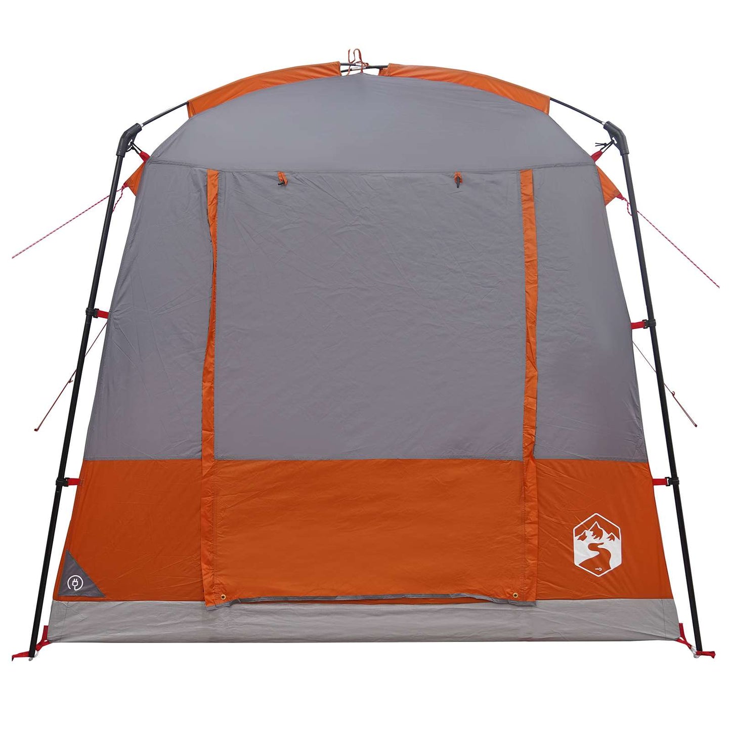 Partyzelt 4 Personen Grau und Orange
