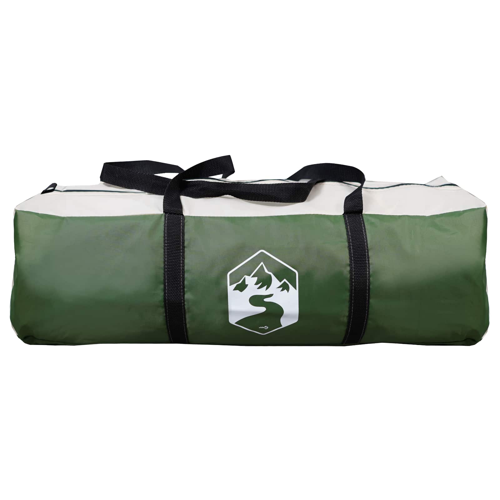 Tunnelzelt 4 Personen Grün 185T Polyester mit PU-Beschichtung