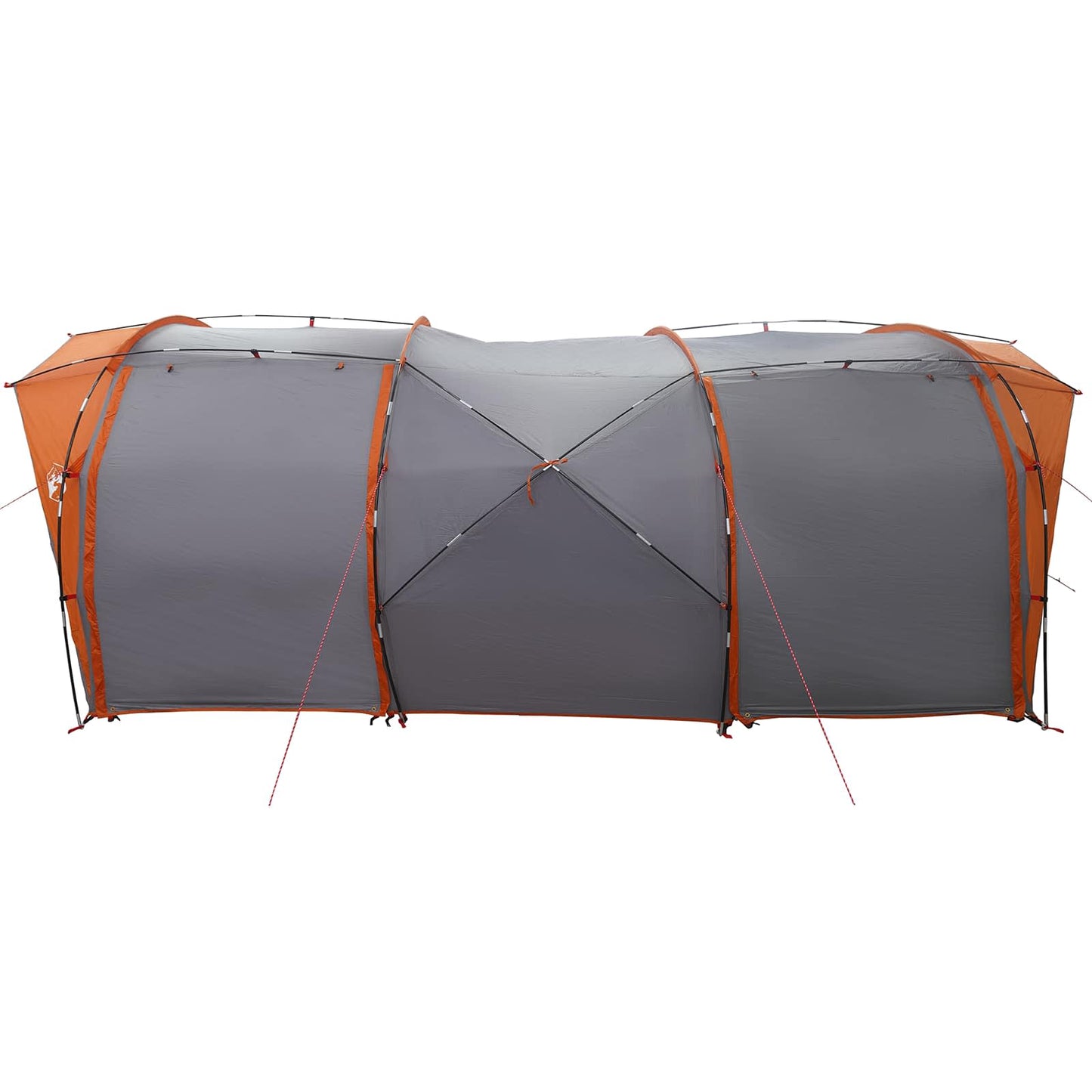 Tunnelzelt 6 Personen Grau und Orange
