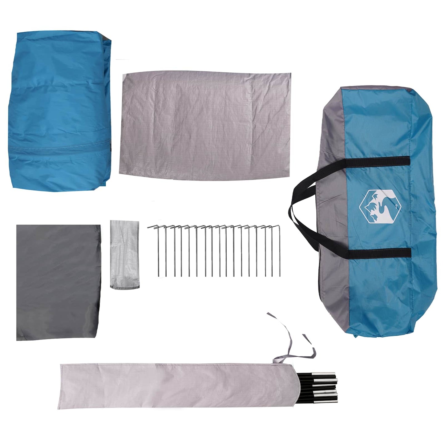 Familienzelt 14 Personen Blau