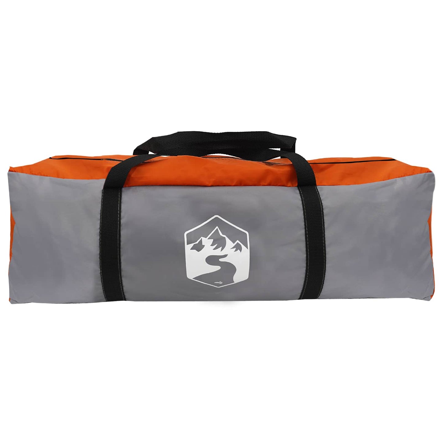 Familienzelt 533 x 312 x 230 cm Grau und Orange