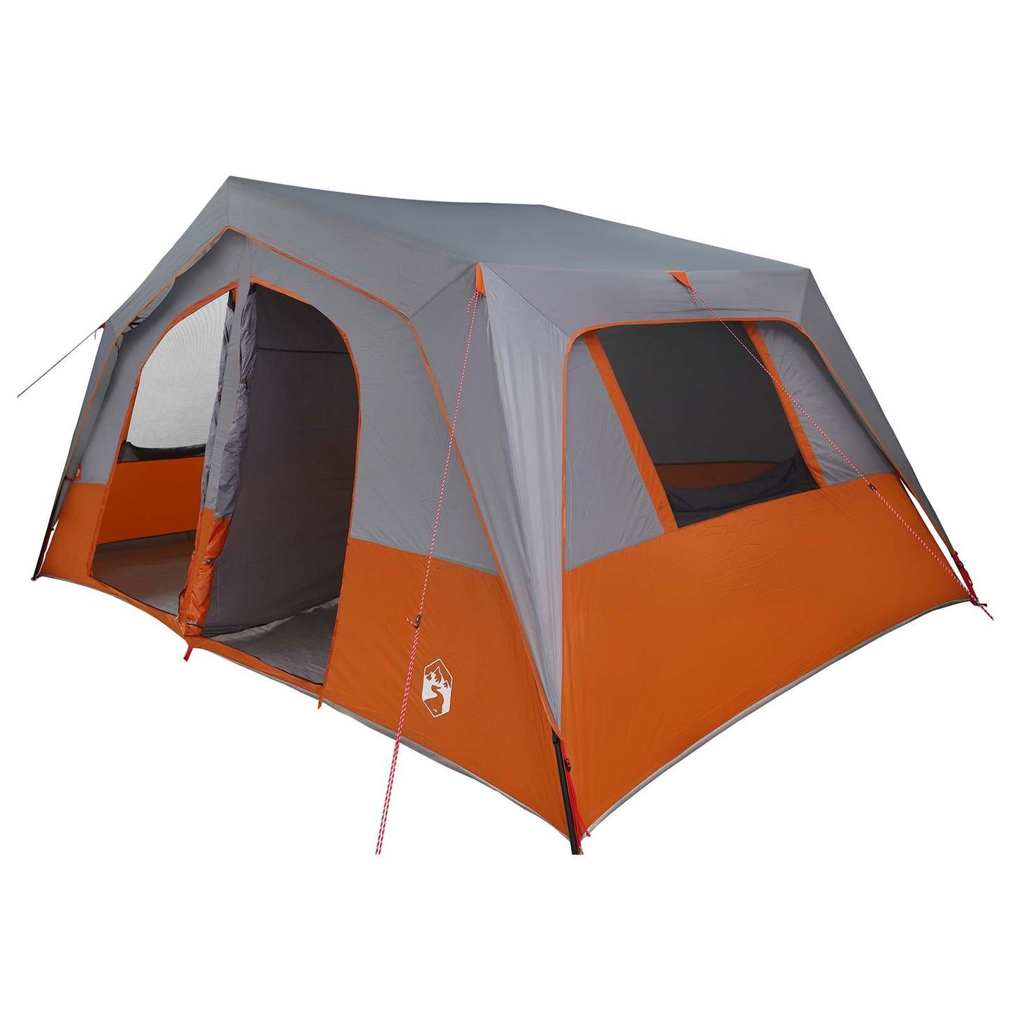 Familienzelt 533 x 312 x 230 cm Grau und Orange