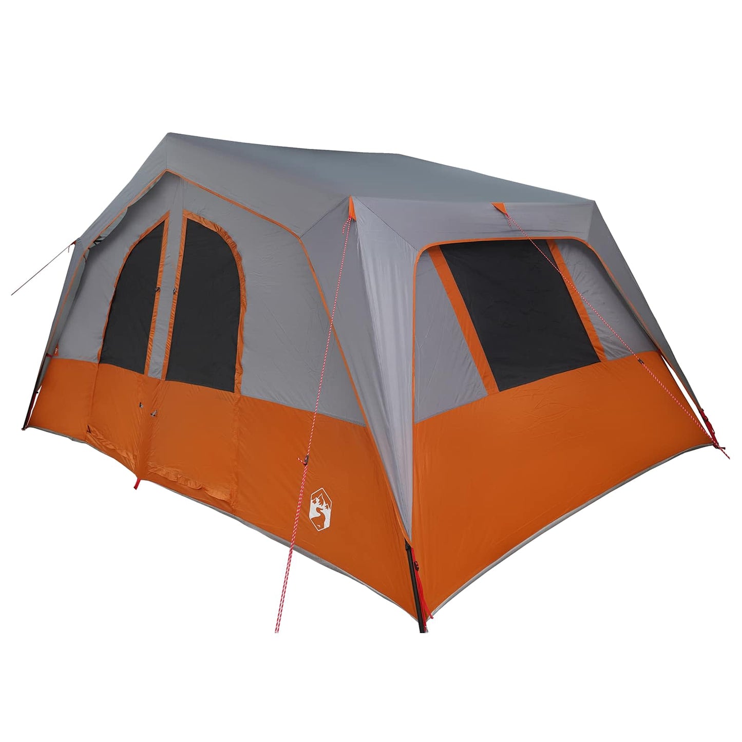 Familienzelt 533 x 312 x 230 cm Grau und Orange