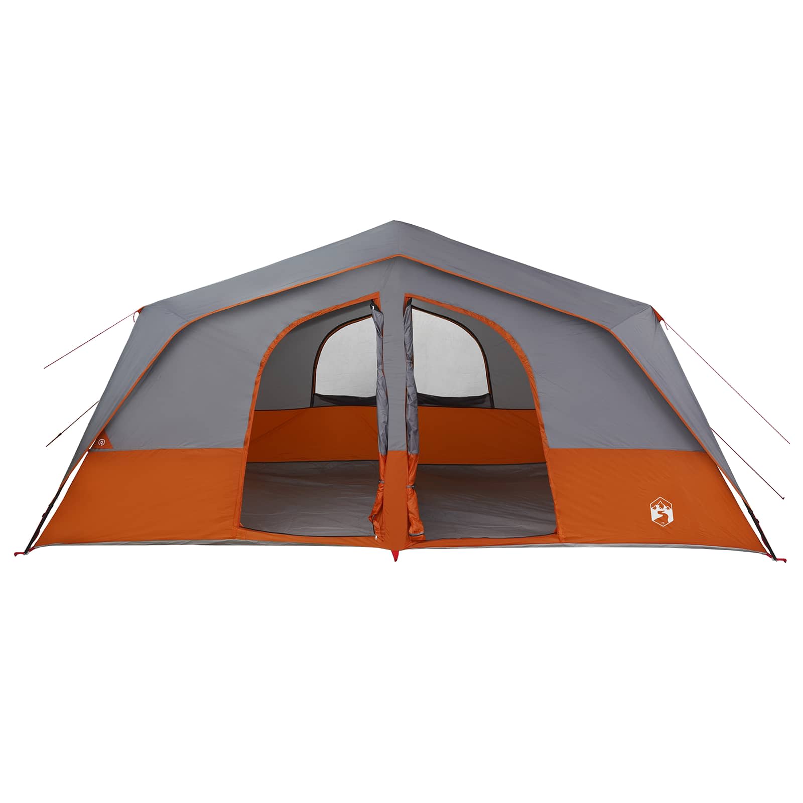 Familienzelt 533 x 312 x 230 cm Grau und Orange