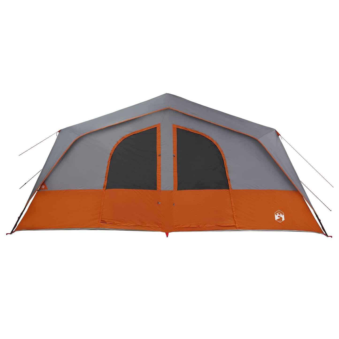 Familienzelt 533 x 312 x 230 cm Grau und Orange