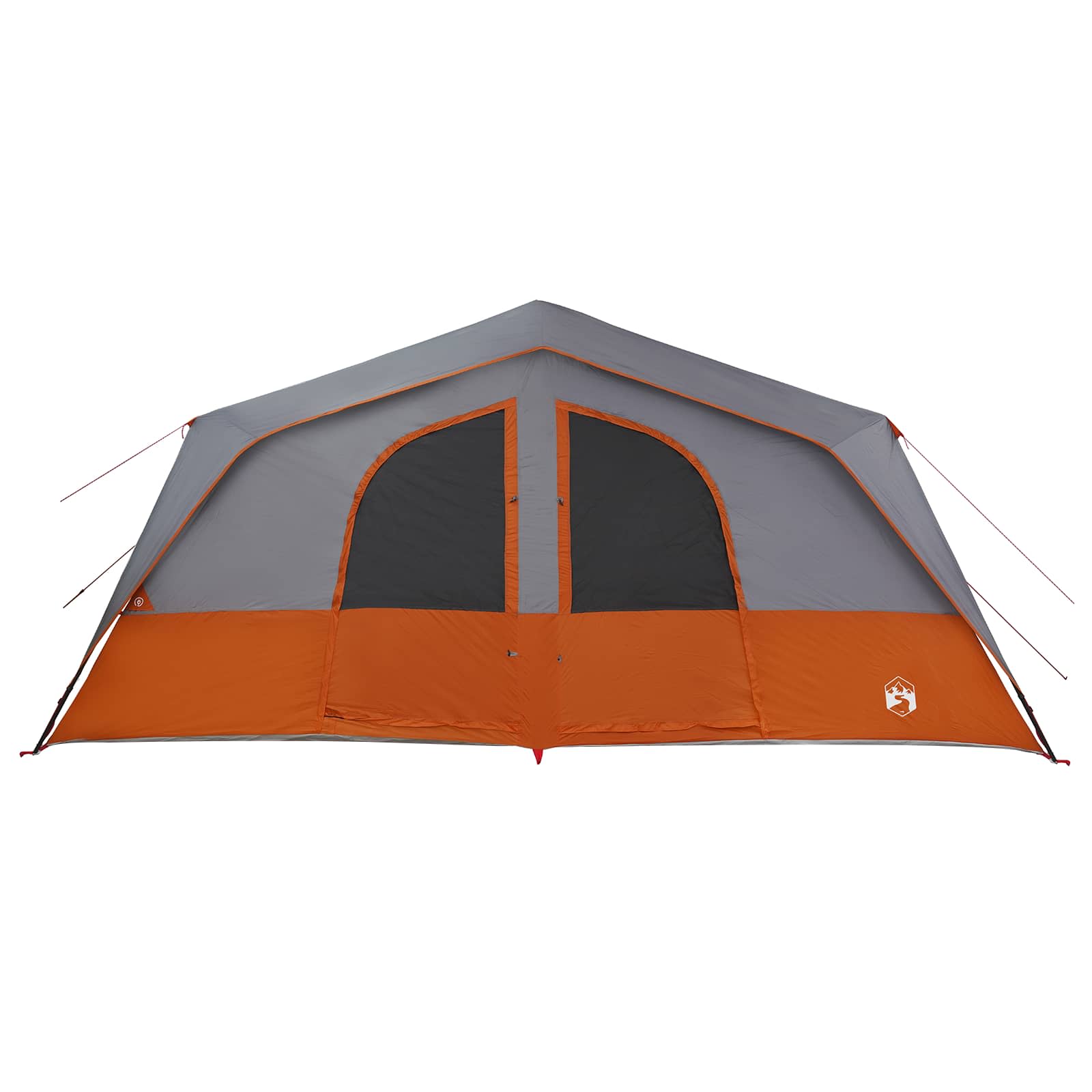 Familienzelt 533 x 312 x 230 cm Grau und Orange