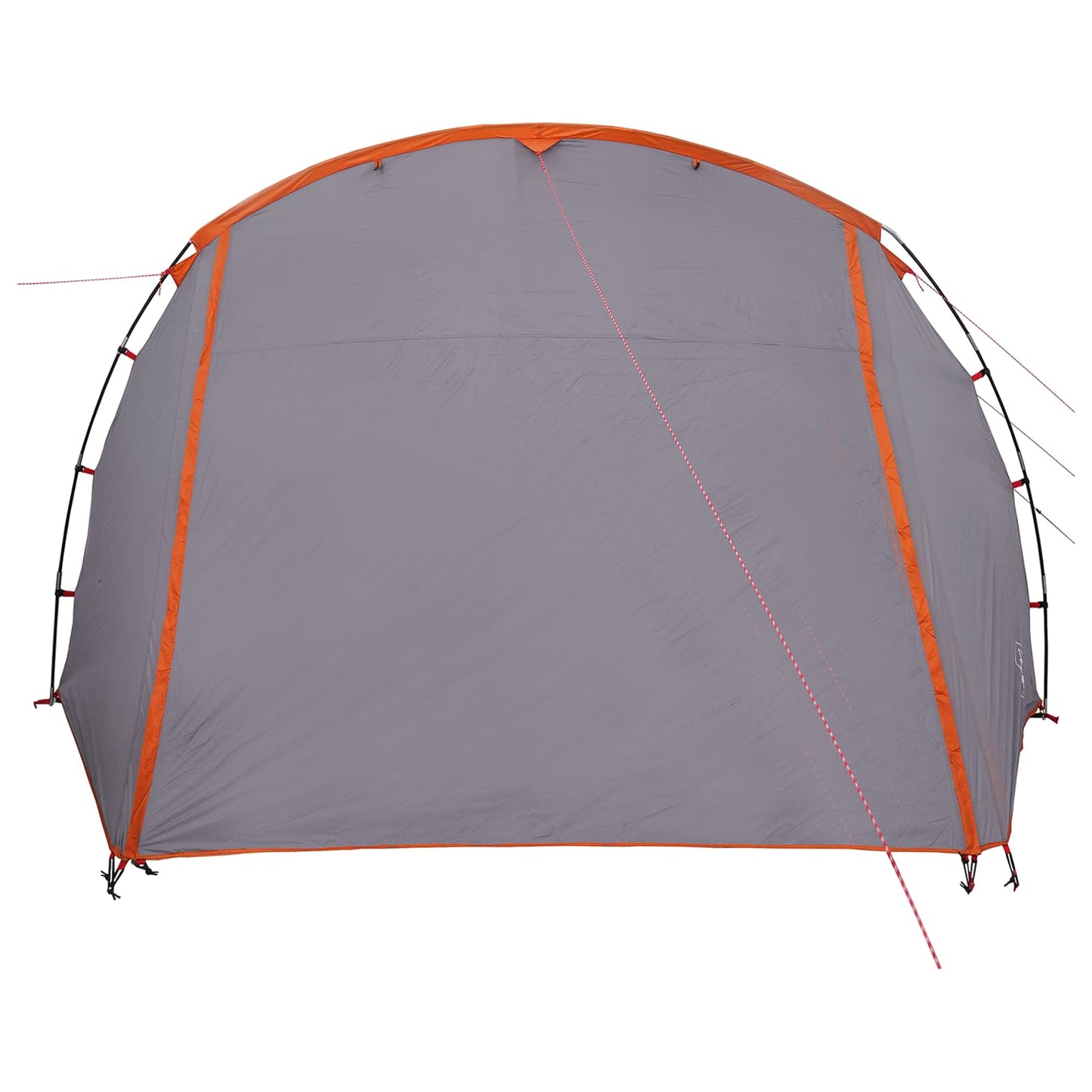 Tunnelzelt 675 x 392 x 210 cm Grau und Orange