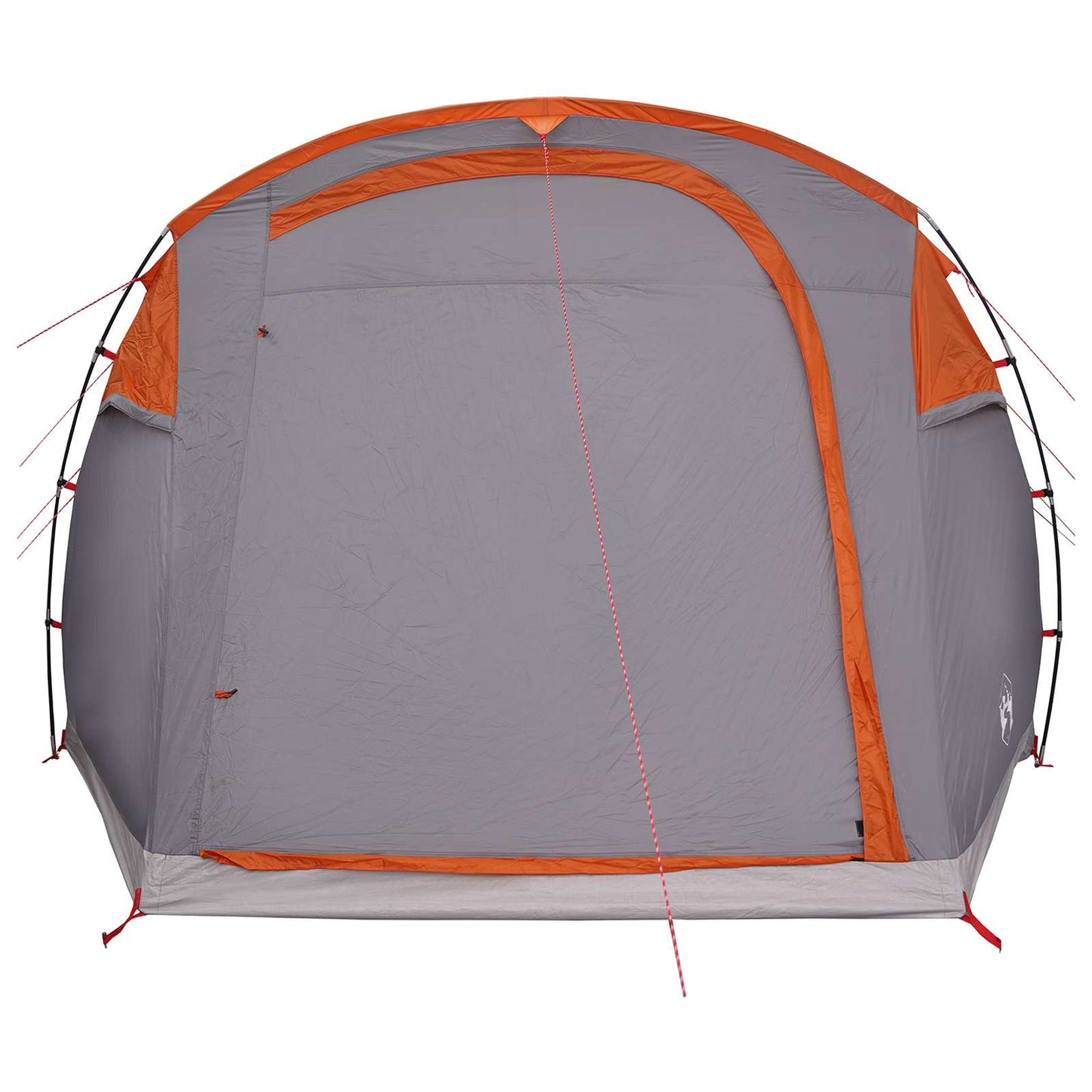 Tunnelzelt 505 x 330 x 204 cm Grau und Orange