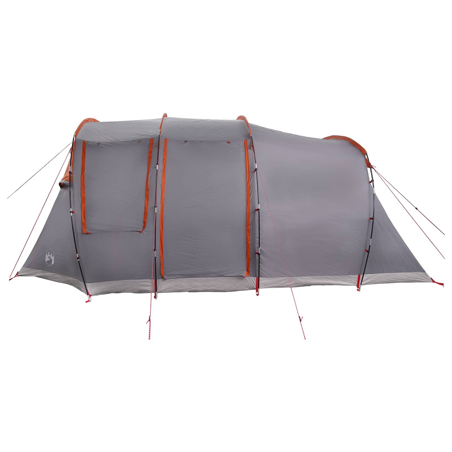 Tunnelzelt 505 x 330 x 204 cm Grau und Orange