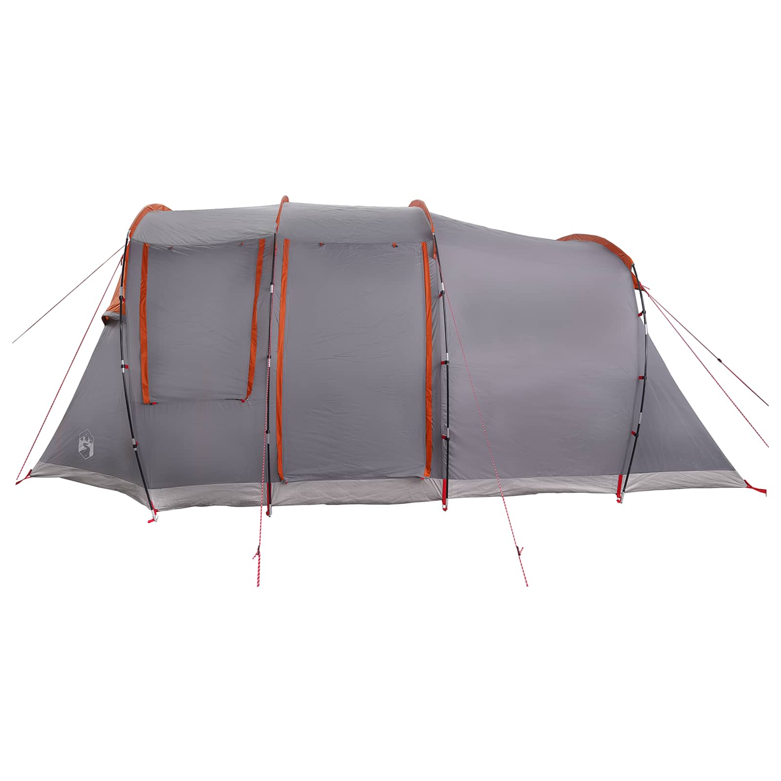 Tunnelzelt 505 x 330 x 204 cm Grau und Orange