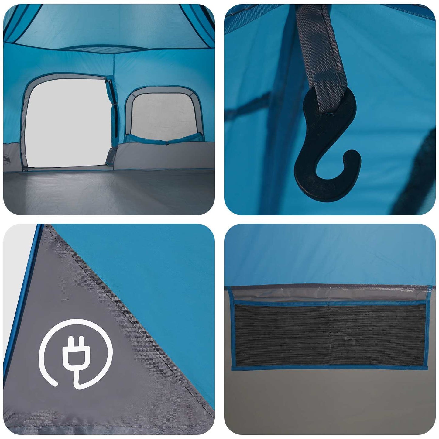 Sofort Zelt Blau 340 x 280 x 190 cm