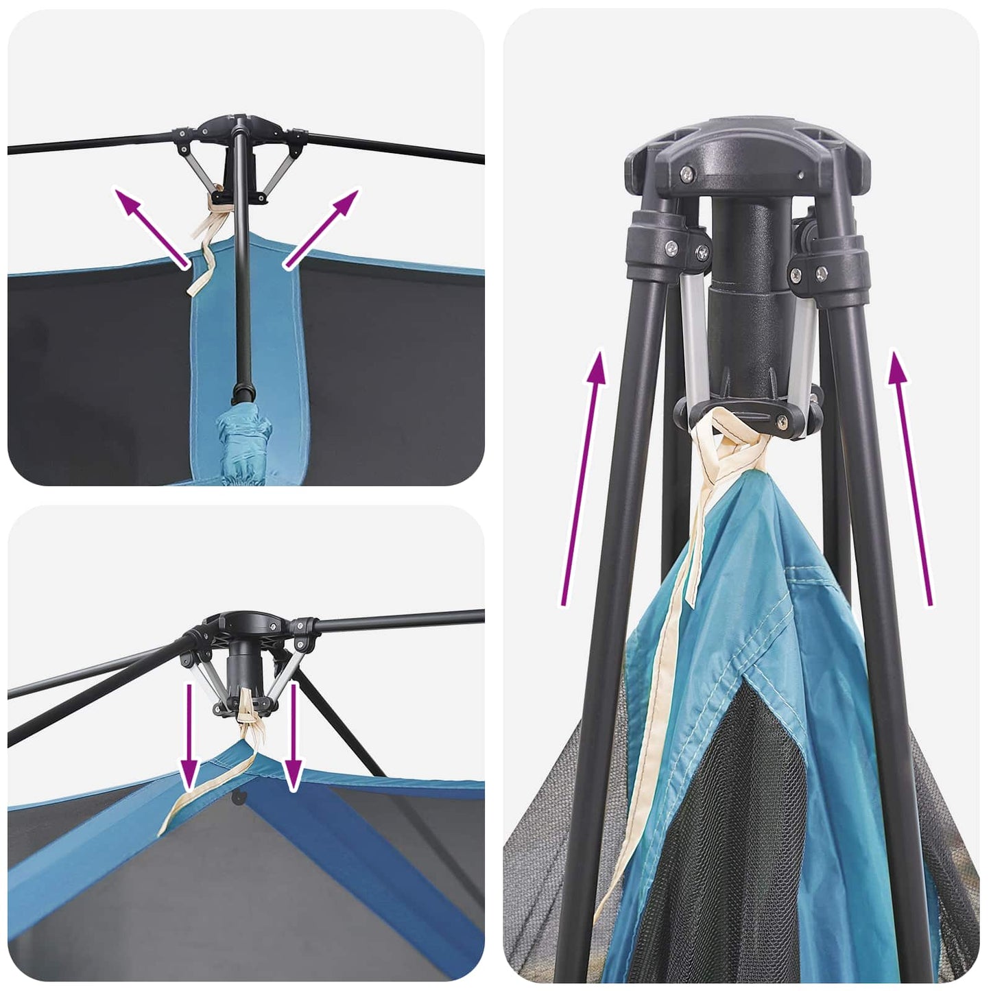 Sofort Zelt Blau 340 x 280 x 190 cm