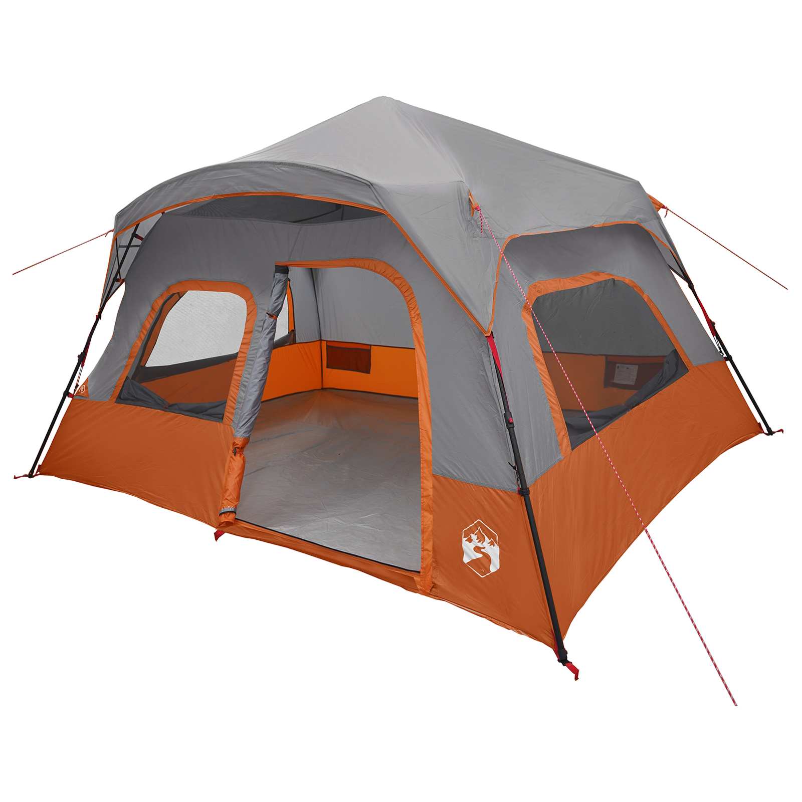 Sofort Zelt Grau und Orange 340 x 280 x 190 cm