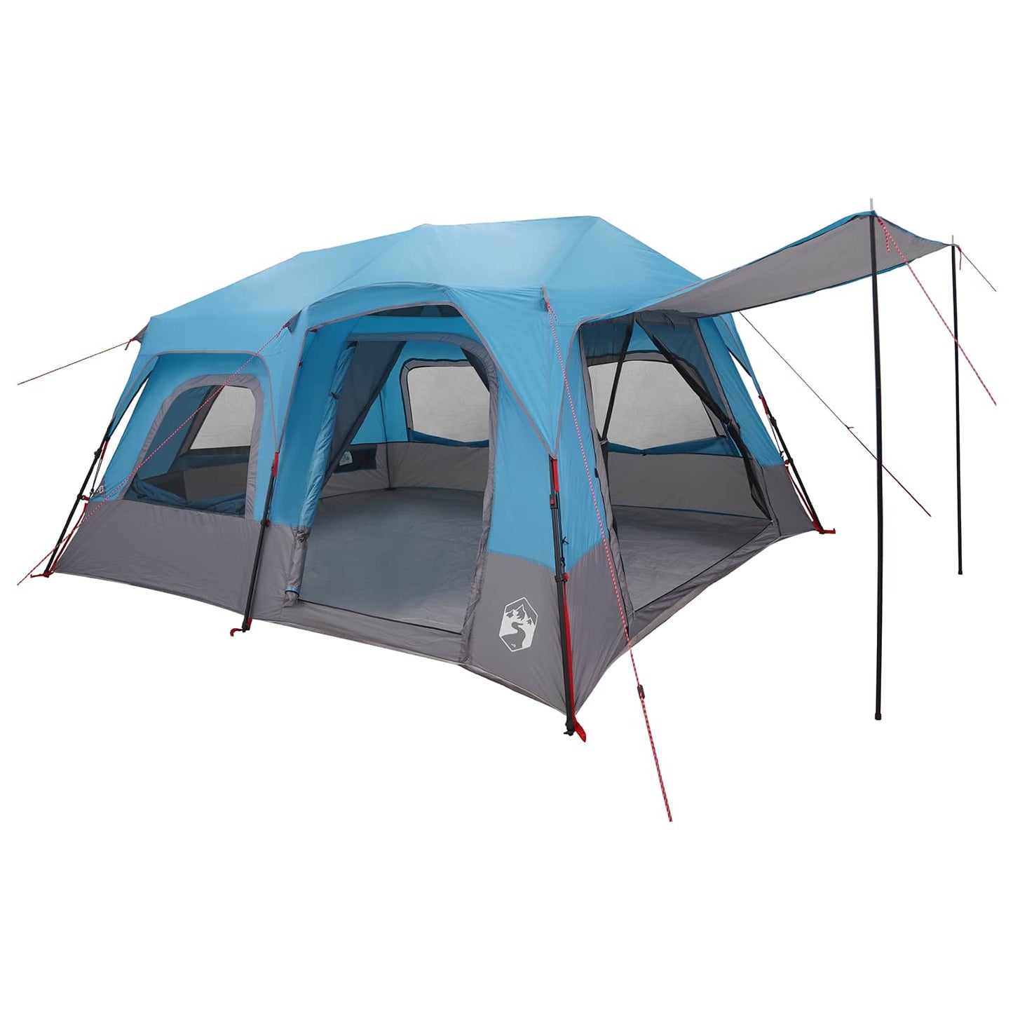 Sofort Zelt 8 Personen Blau 185T Polyester mit PU-Beschichtung