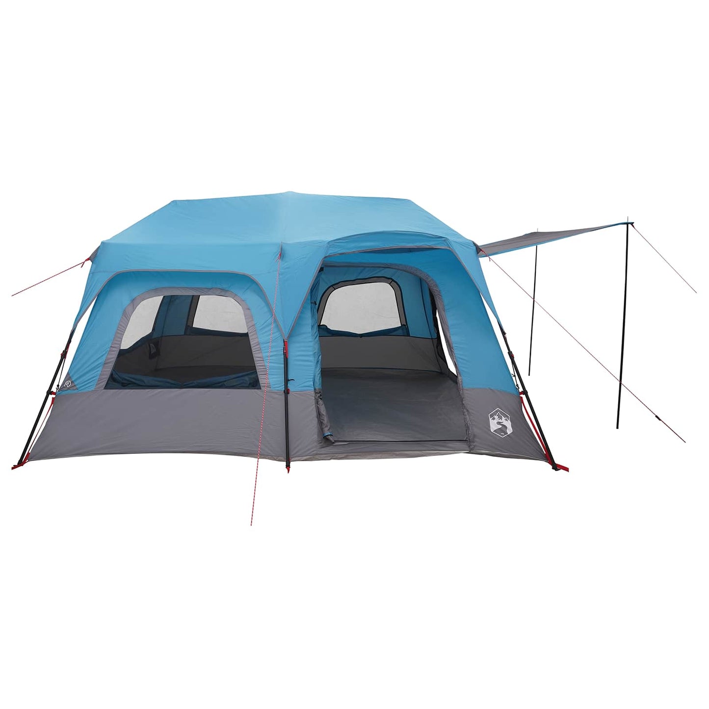 Sofort Zelt 8 Personen Blau 185T Polyester mit PU-Beschichtung