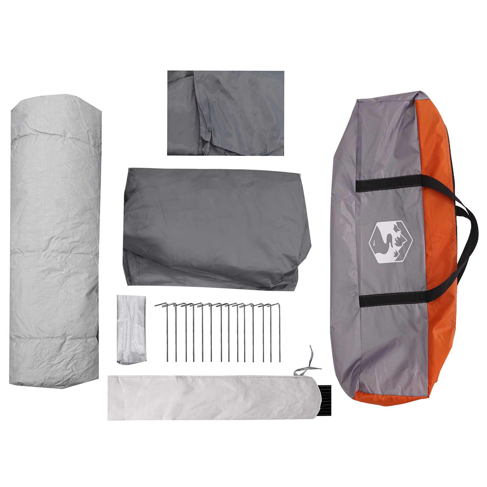 Sofort Zelt 8 Personen Grau und Orange
