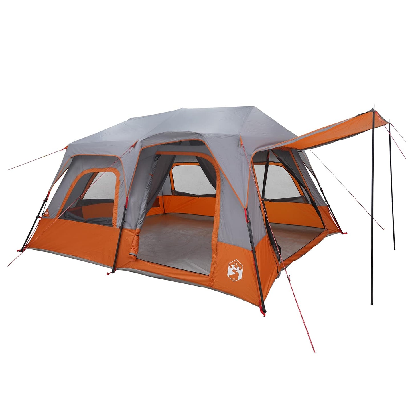 Sofort Zelt 8 Personen Grau und Orange