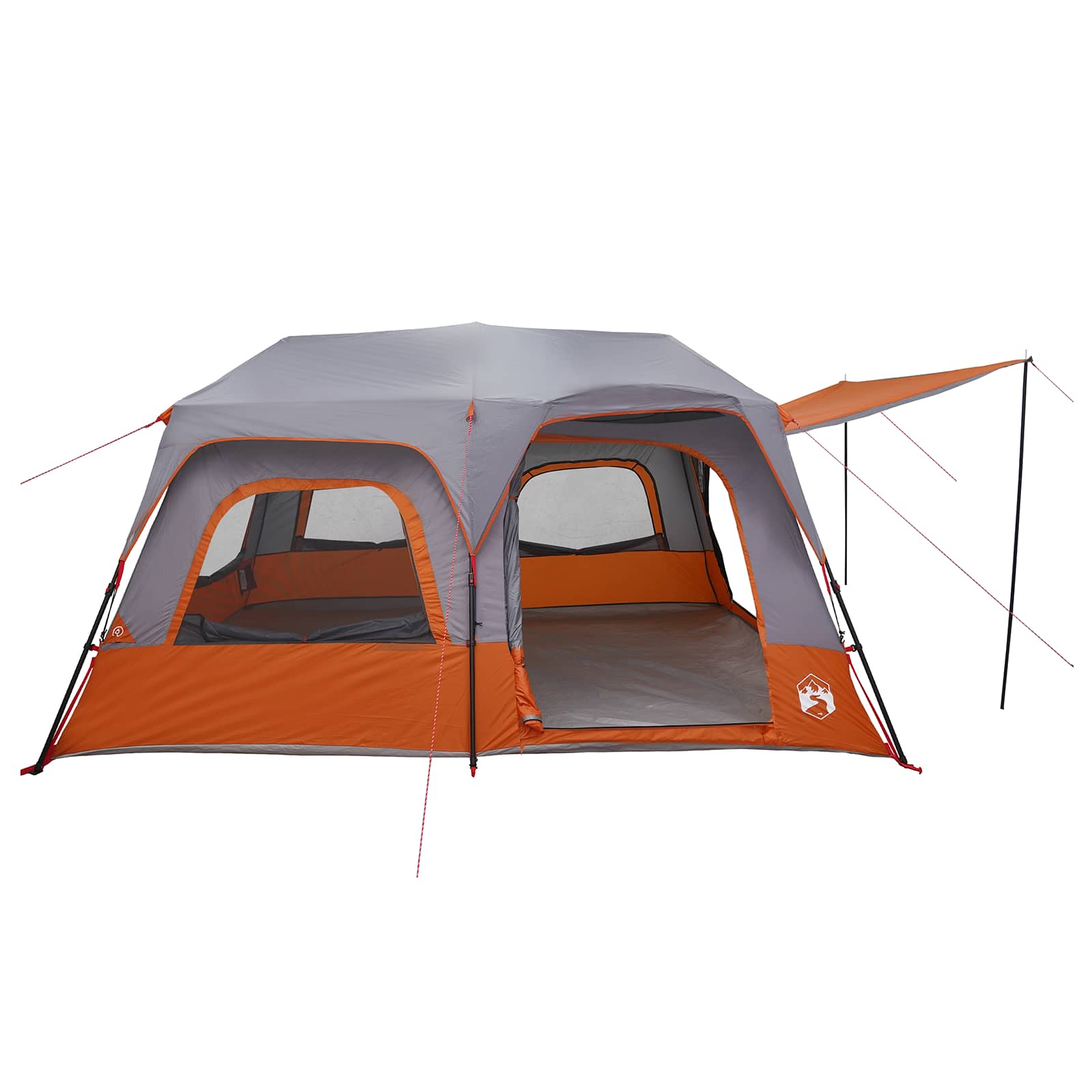Sofort Zelt 8 Personen Grau und Orange