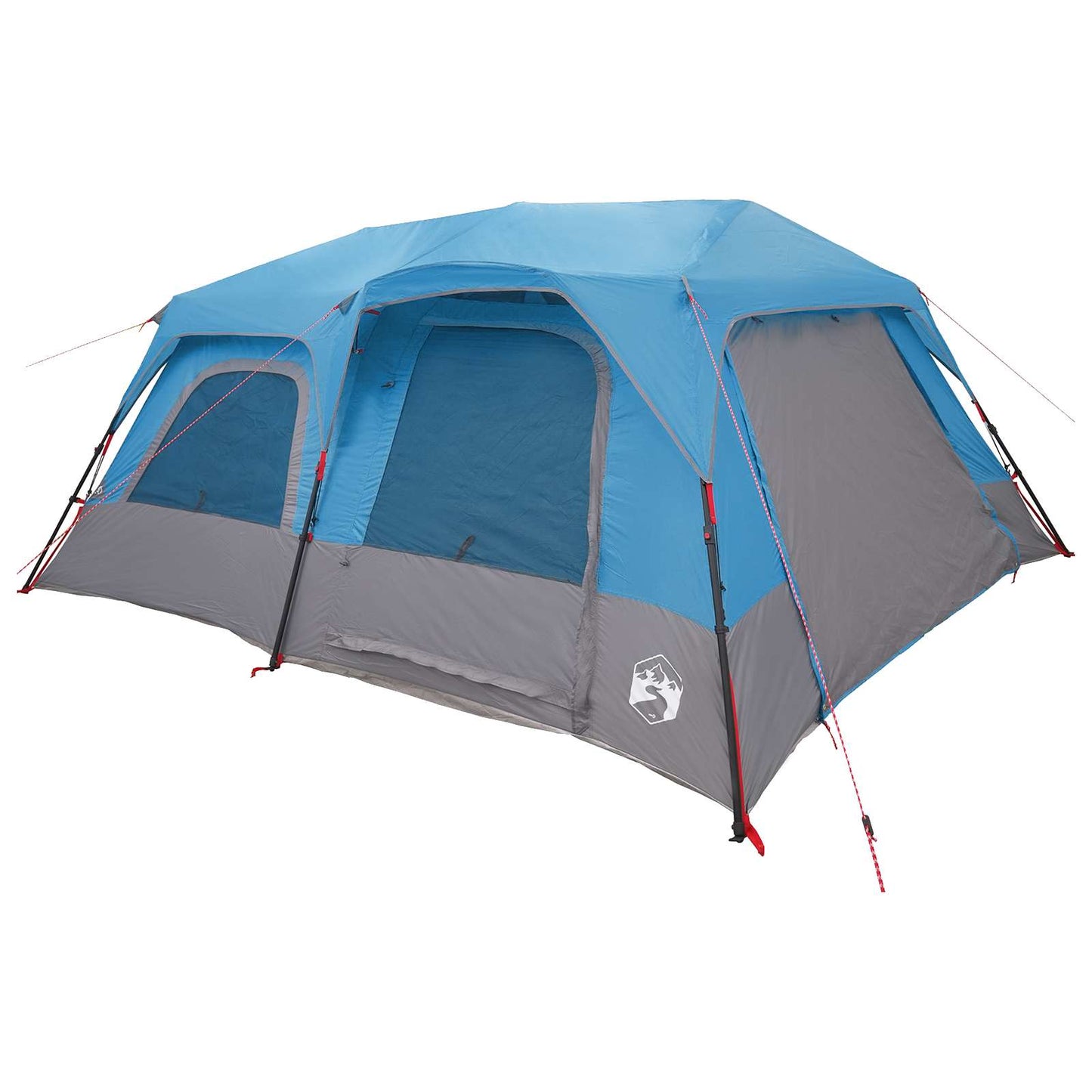 Sofort Zelt 10 Personen Blau 185T Polyester mit PU-Beschichtung