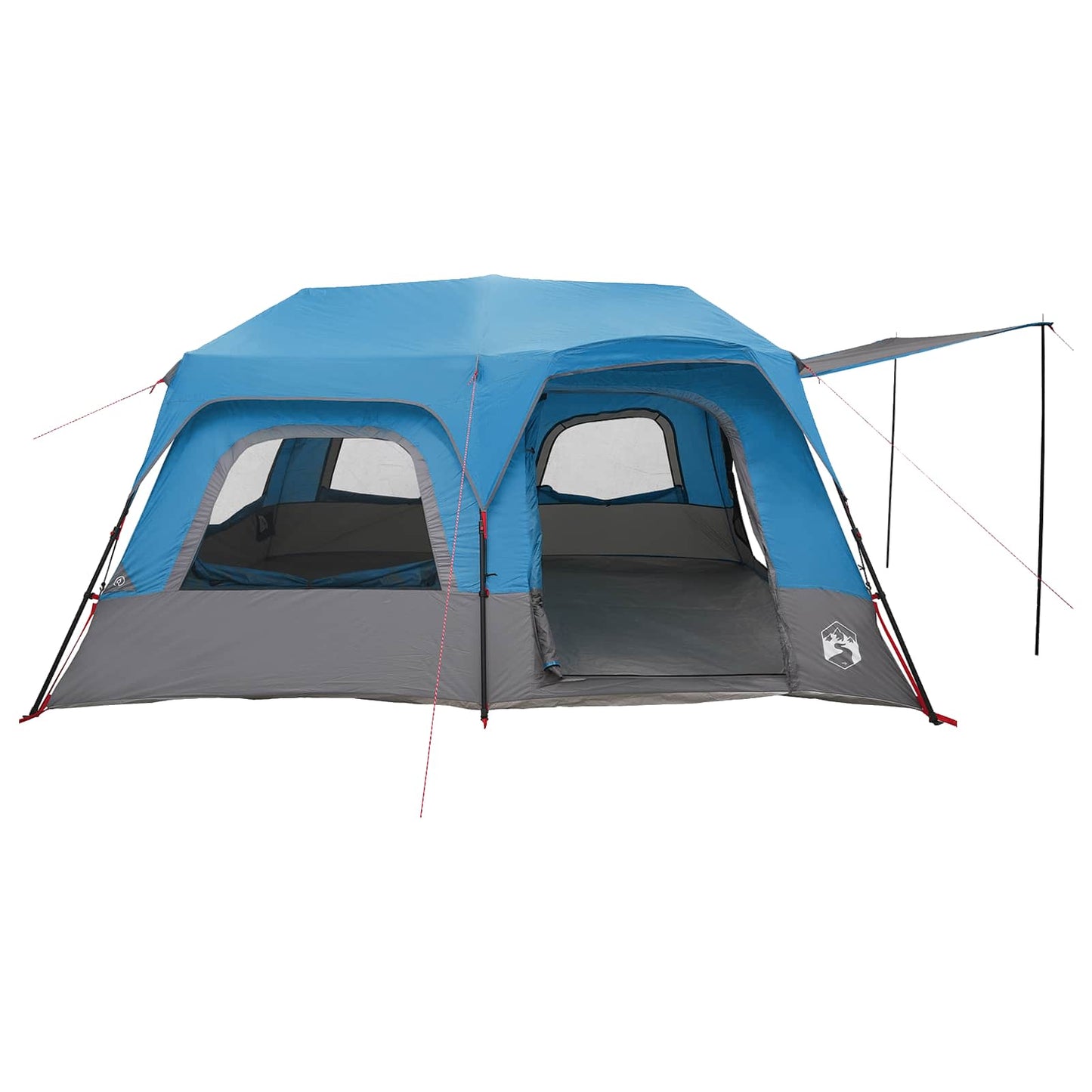 Sofort Zelt 10 Personen Blau 185T Polyester mit PU-Beschichtung