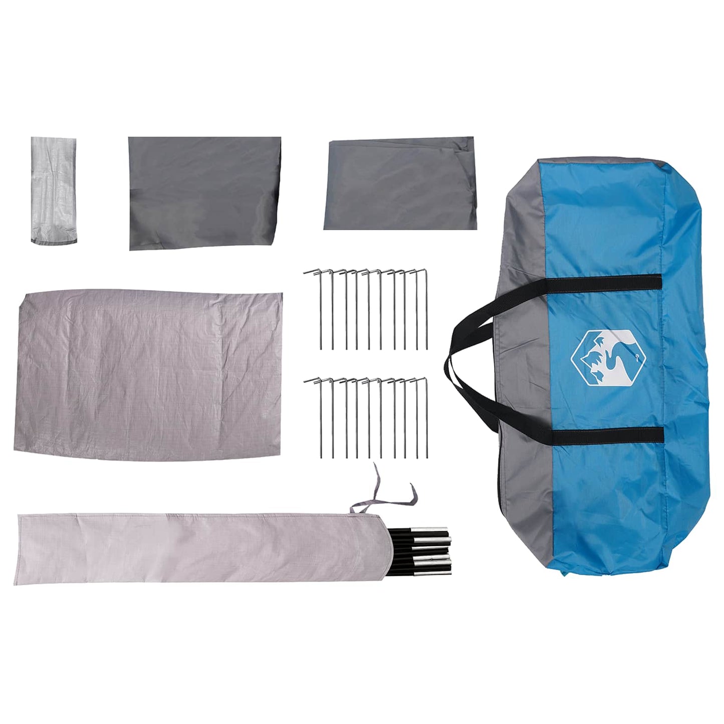 Sofort Zelt 524 x 232 x 192 cm Blau