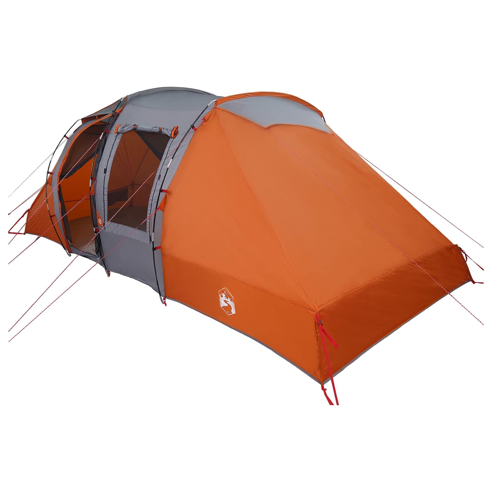 Sofort Zelt 524 x 232 x 192 cm Grau und Orange