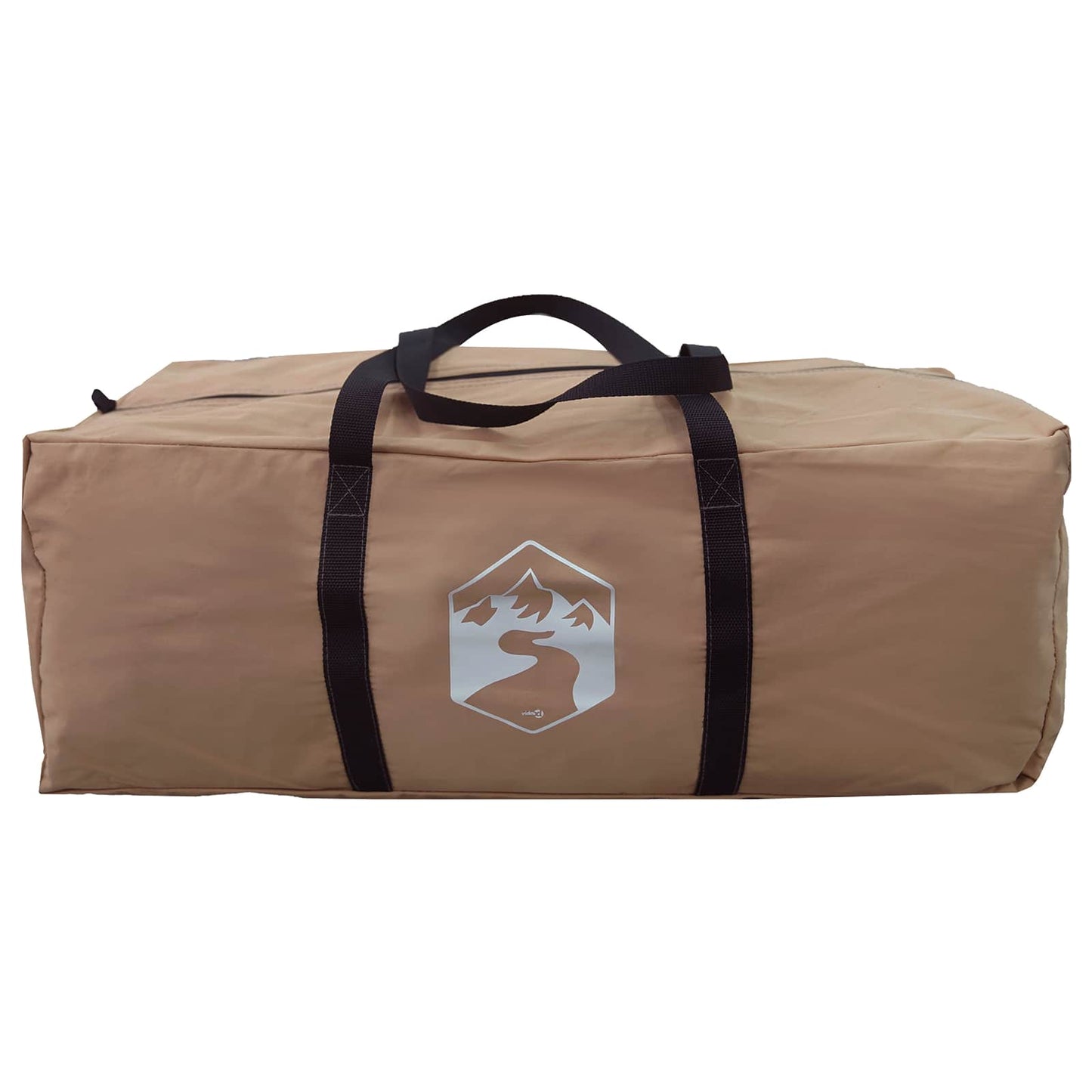 Hütten-Zelt Braun 340 x 246 x 210 cm Polybaumwolle