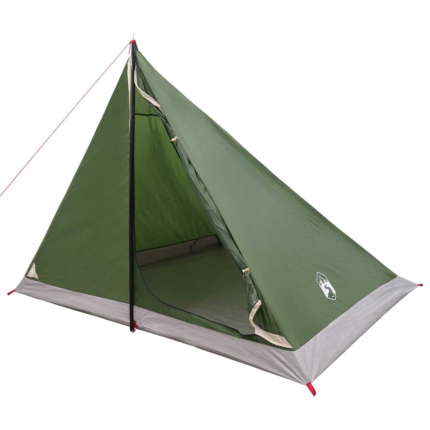 Trekkingzelt 4 Personen Grün 185T Polyester mit PU-Beschichtung
