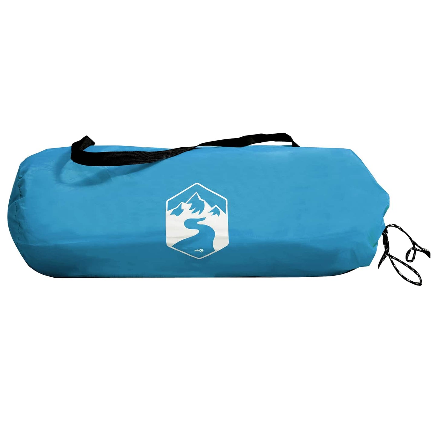 Trekkingzelt 4 Personen Blau 185T Polyester mit PU-Beschichtung