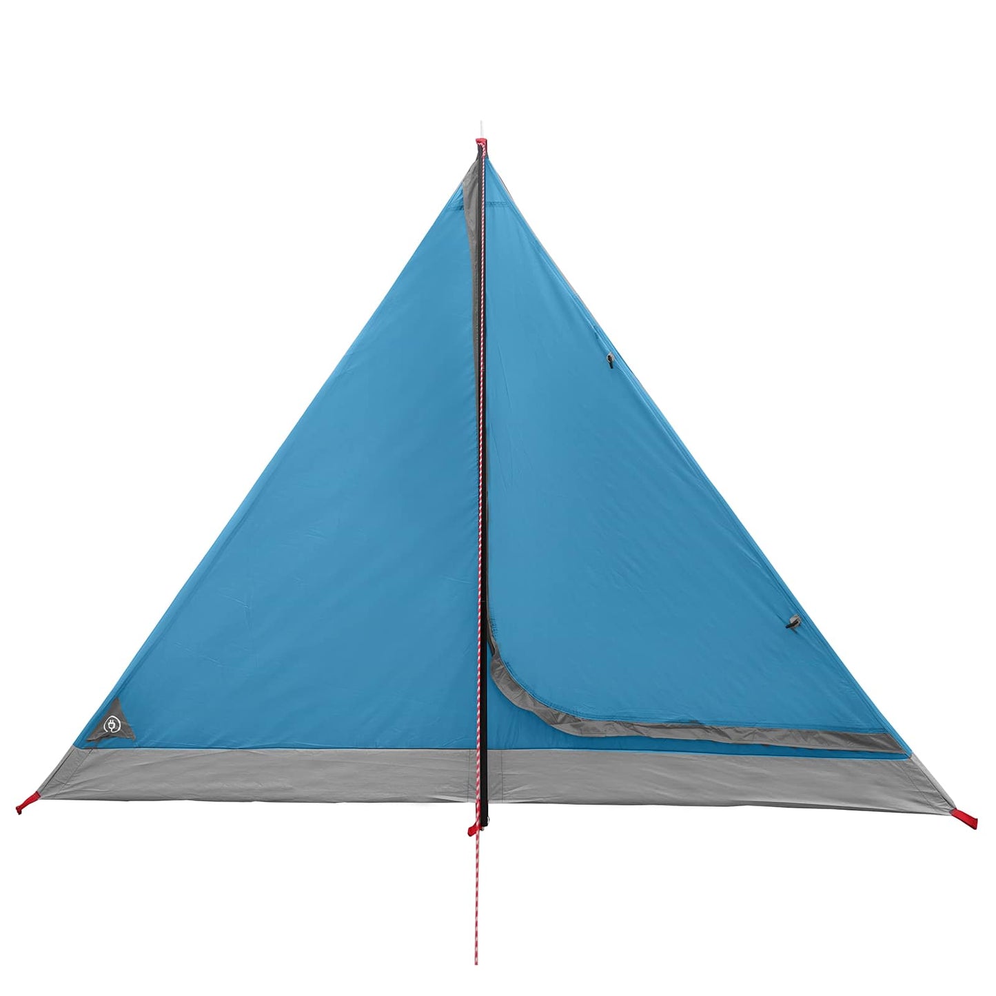 Trekkingzelt 4 Personen Blau 185T Polyester mit PU-Beschichtung
