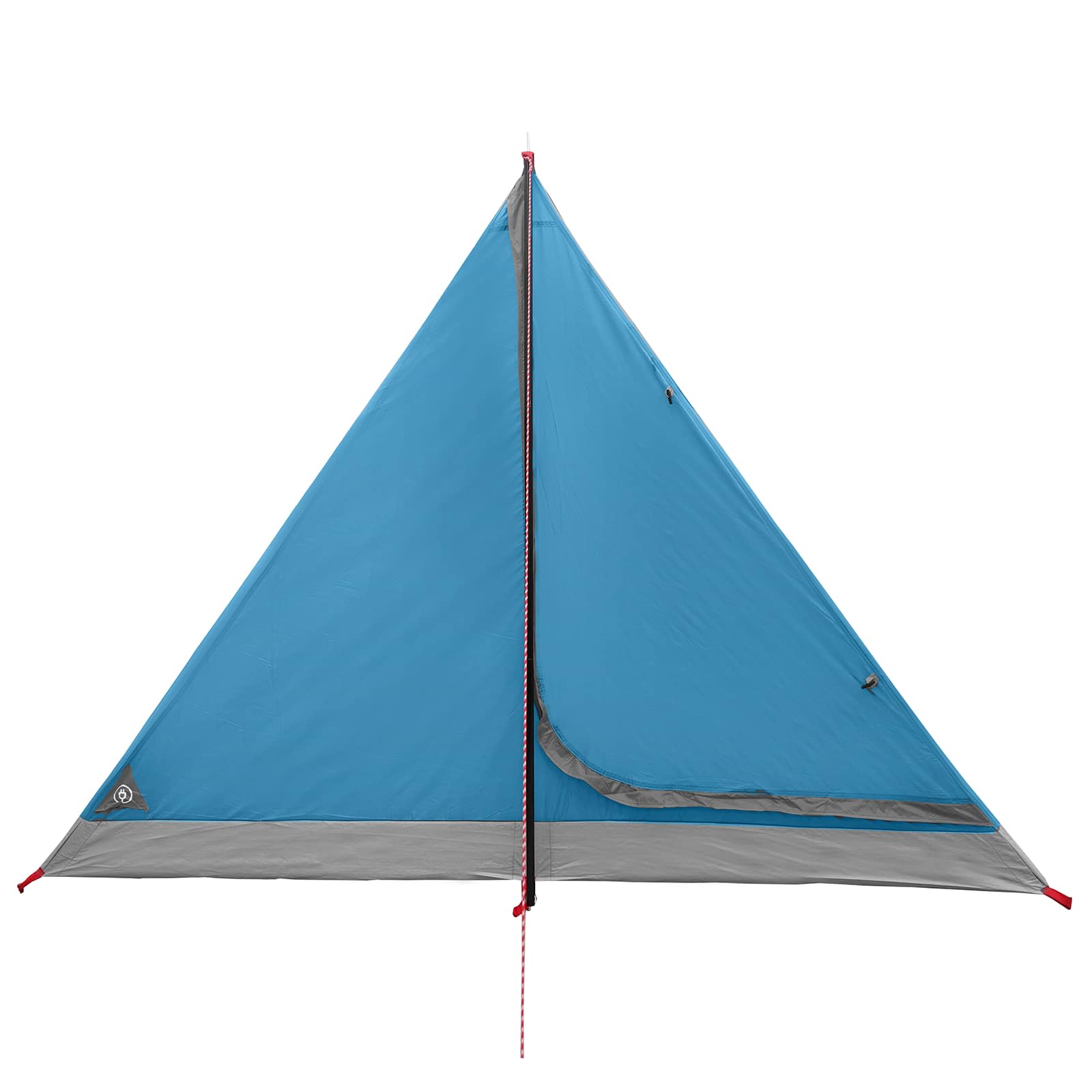 Trekkingzelt 4 Personen Blau 185T Polyester mit PU-Beschichtung