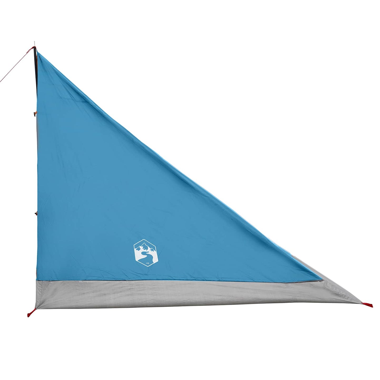 Trekkingzelt 4 Personen Blau 185T Polyester mit PU-Beschichtung