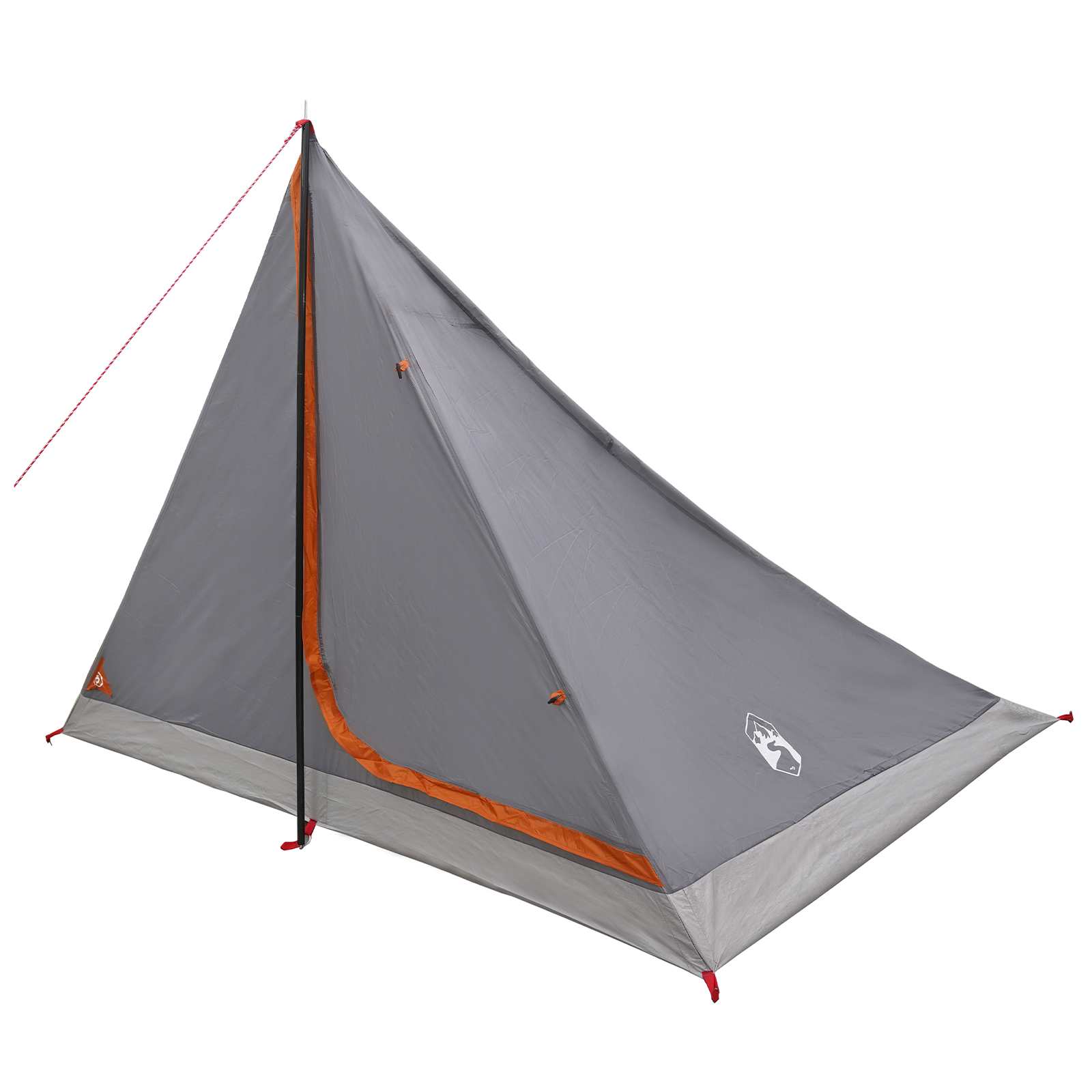 Trekkingzelt 4 Personen Grau und Orange