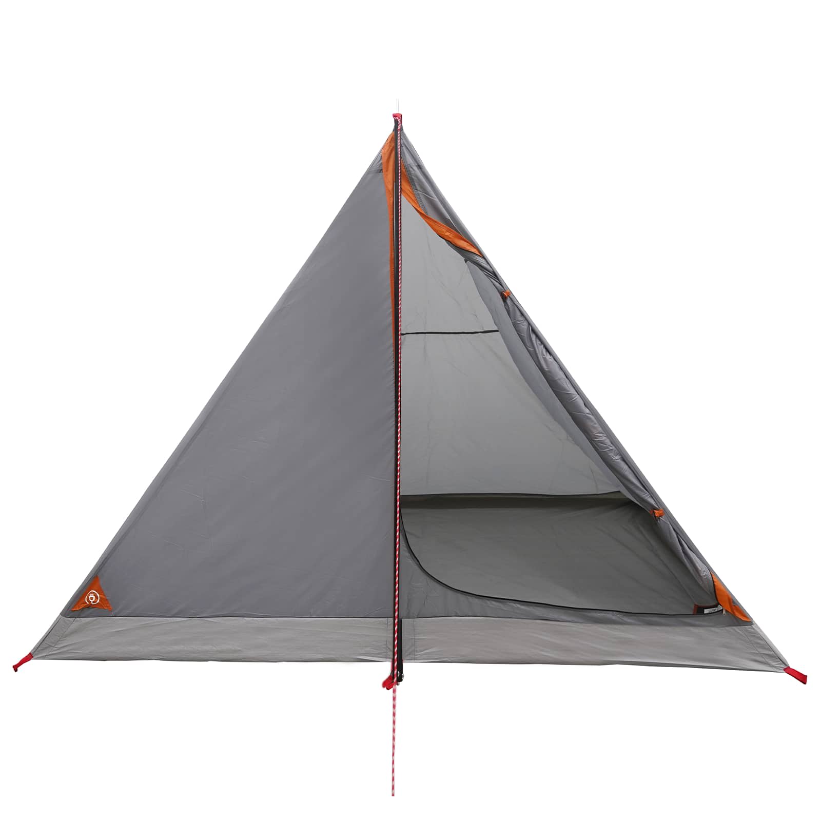 Trekkingzelt 4 Personen Grau und Orange
