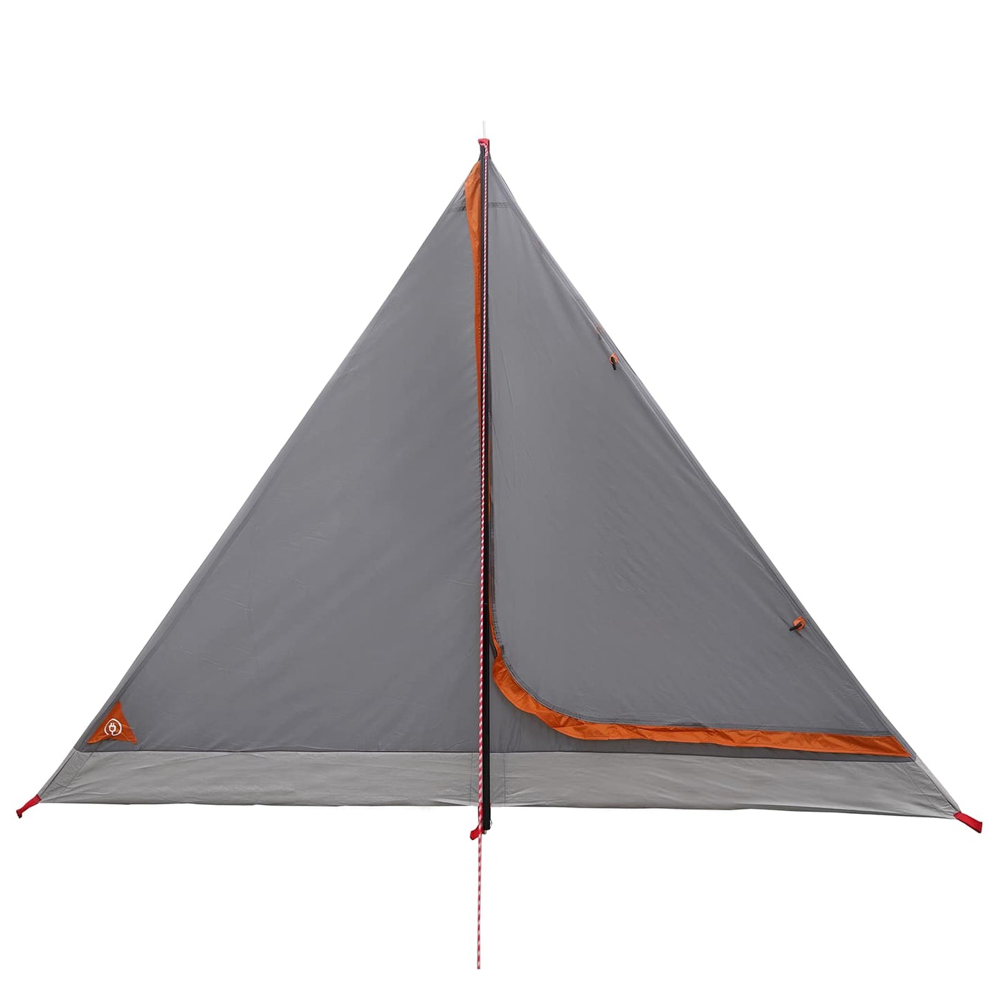 Trekkingzelt 4 Personen Grau und Orange