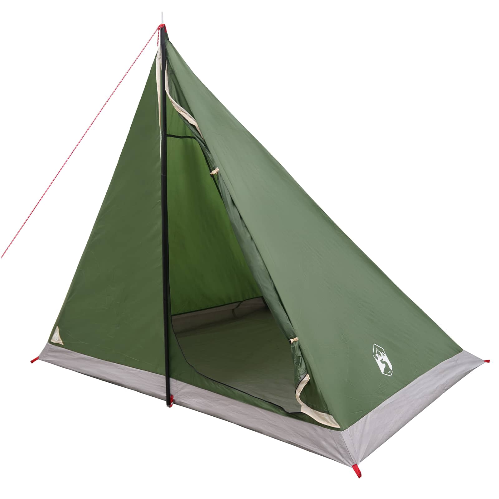 Trekkingzelt 2 Personen Grün 185T Polyester mit PU-Beschichtung