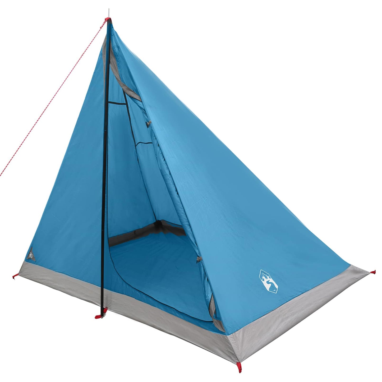Trekkingzelt 2 Personen Blau 185T Polyester mit PU-Beschichtung